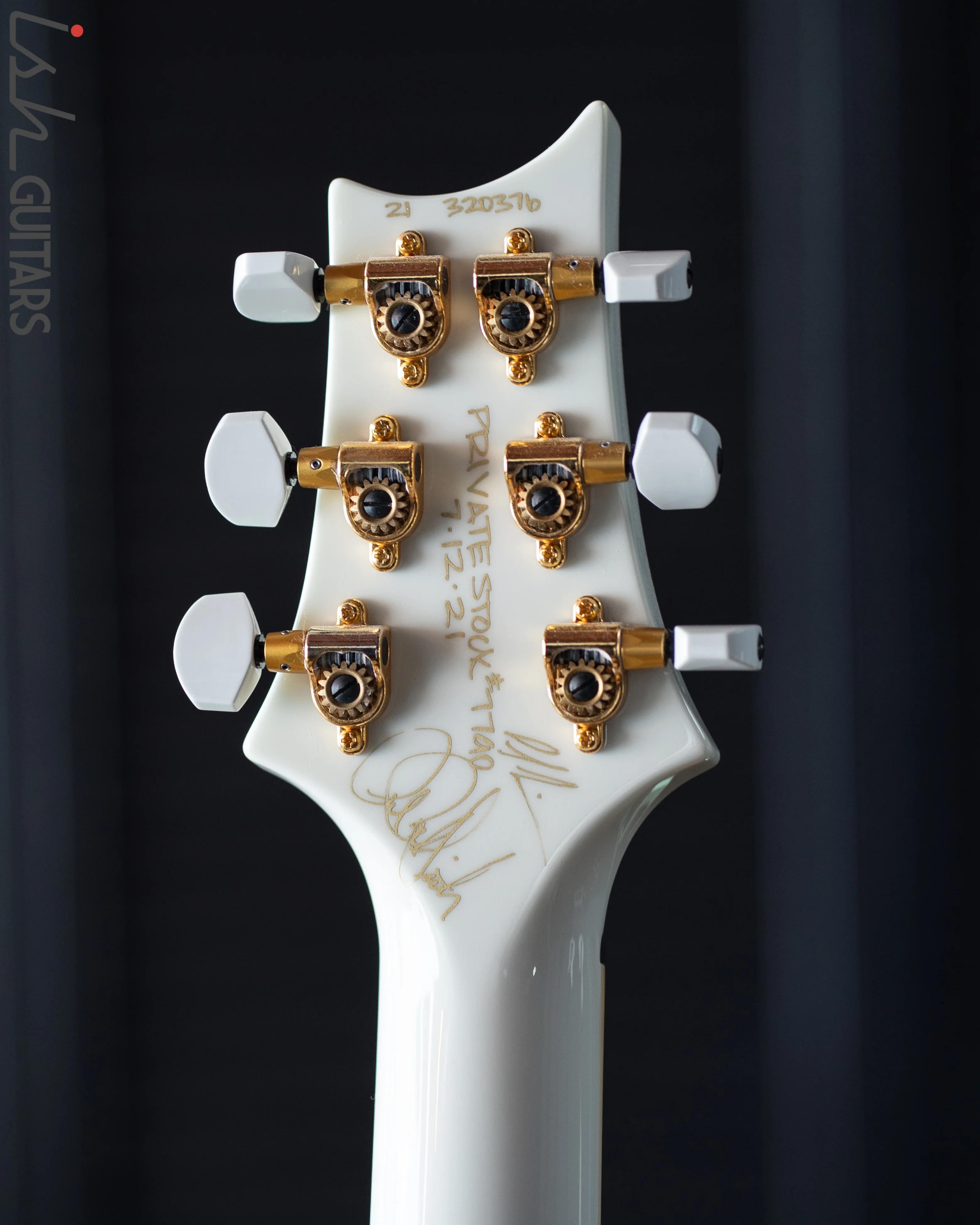 PRS Private Stock Custom 24 "Sculpture" Hollowbody Piezo 3.9lbs 10K Gold Inlay White - Image 14