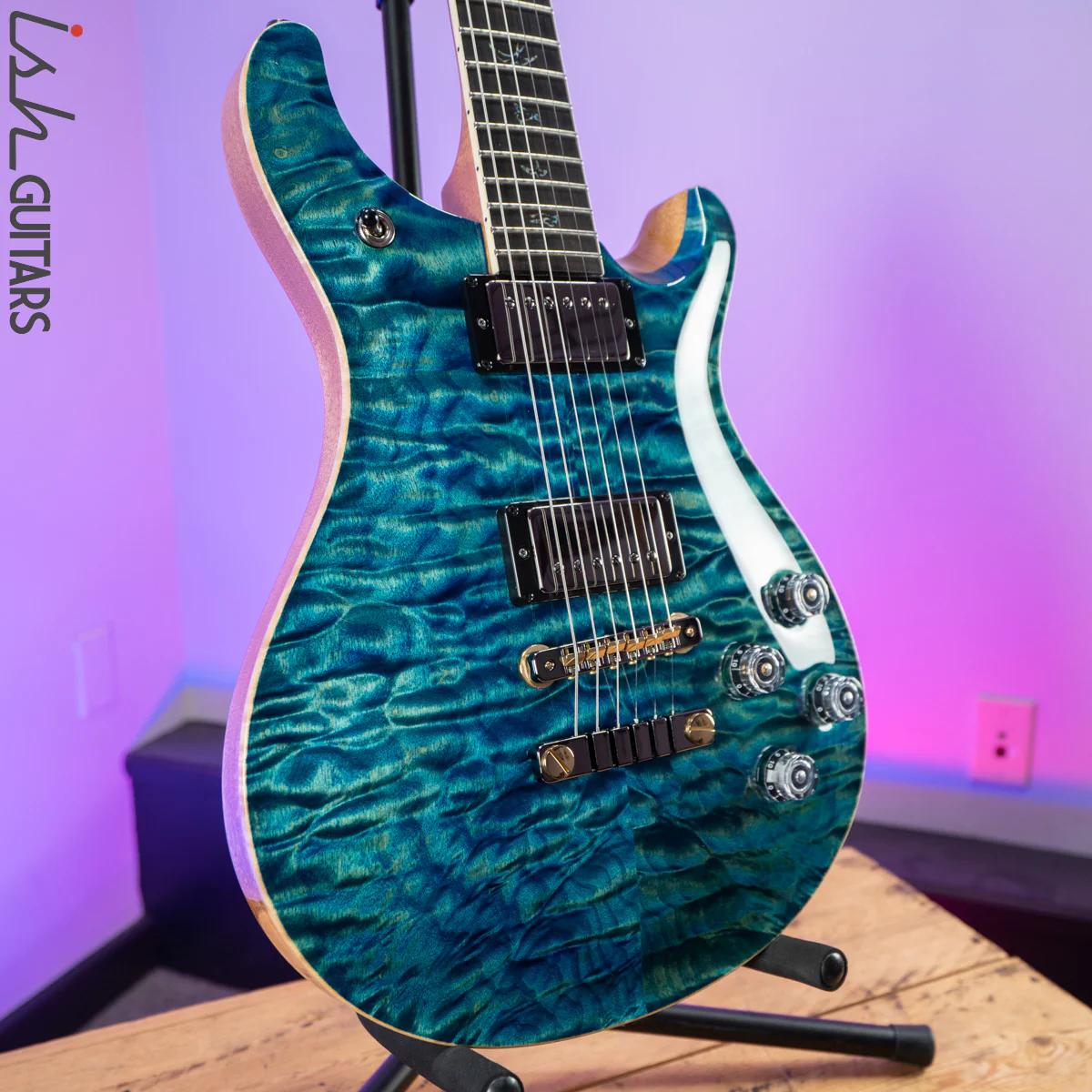 PRS McCarty 594 Wood Library River Blue 10 Top Quilt - Image 5