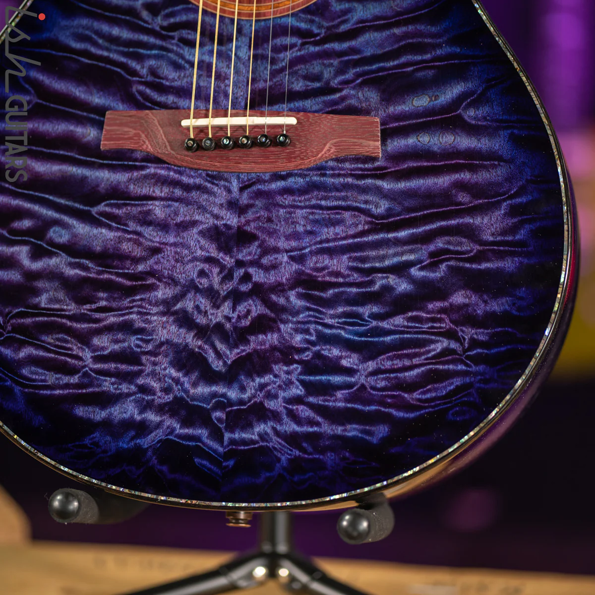 PRS Private Stock Angelus Acoustic Aqua Violet Smoked Burst - Image 5