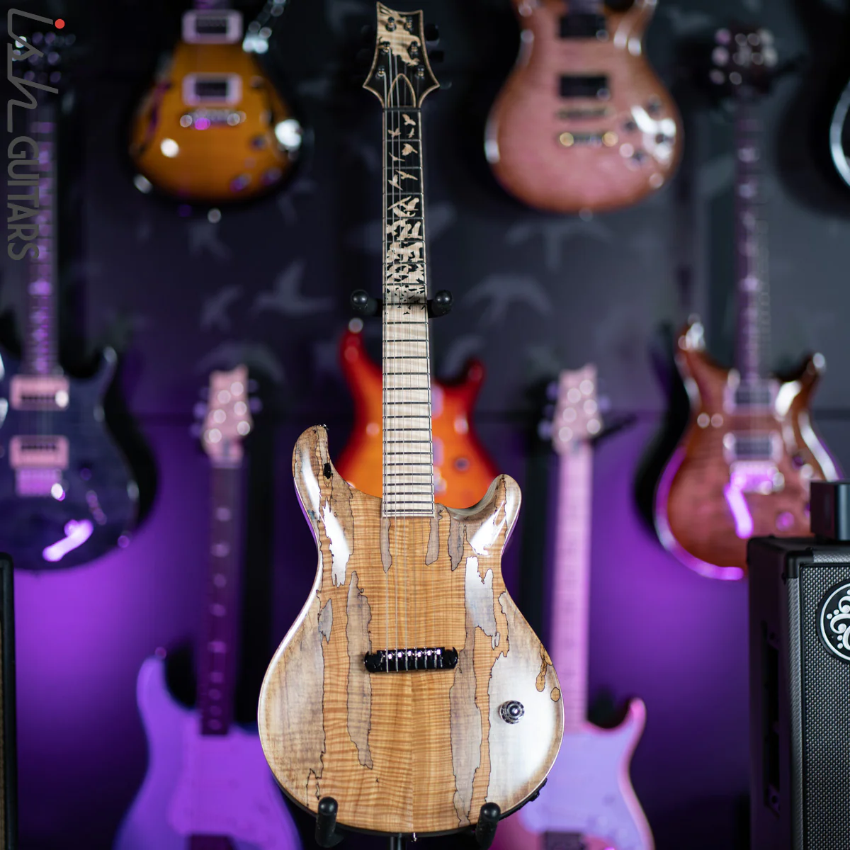 PRS Private Stock Custom 24 "Sculpture" Hollowbody Piezo Spalted Guitar - Image 2