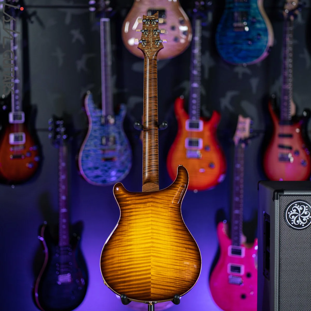 2021 PRS Private Stock Hollowbody II 24 Fret Honey Gold Smoked Burst - Image 11