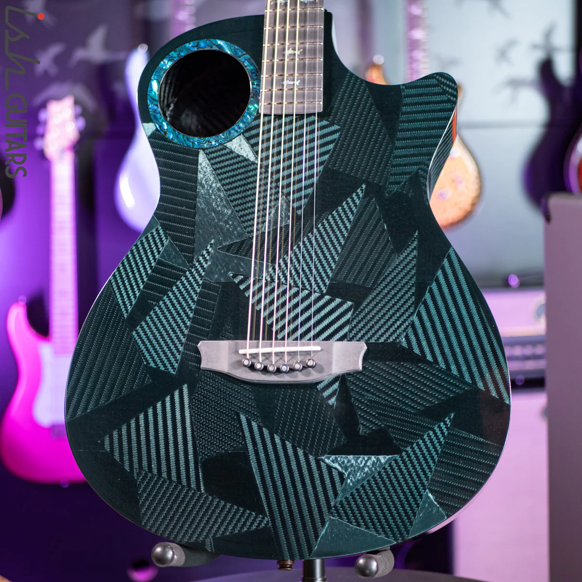 RainSong 25th Anniversary Black Ice Acoustic Guitar - Image 4
