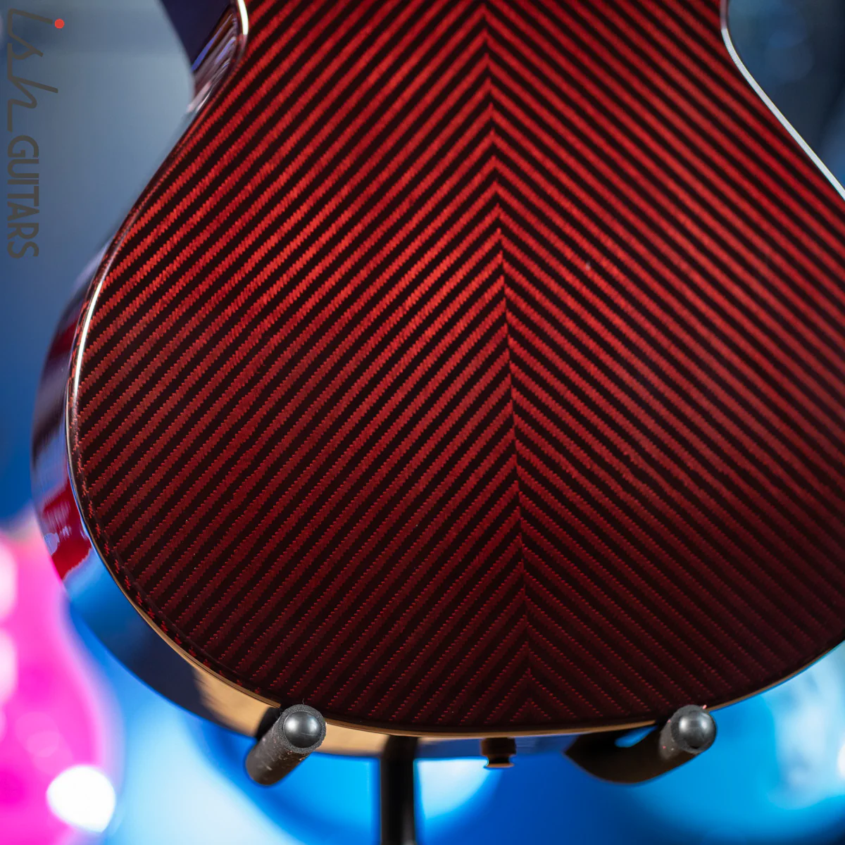 2021 RainSong BI-WS1000N2C Black Ice Acoustic Guitar Ish Exclusive Cranberry Red - Image 7