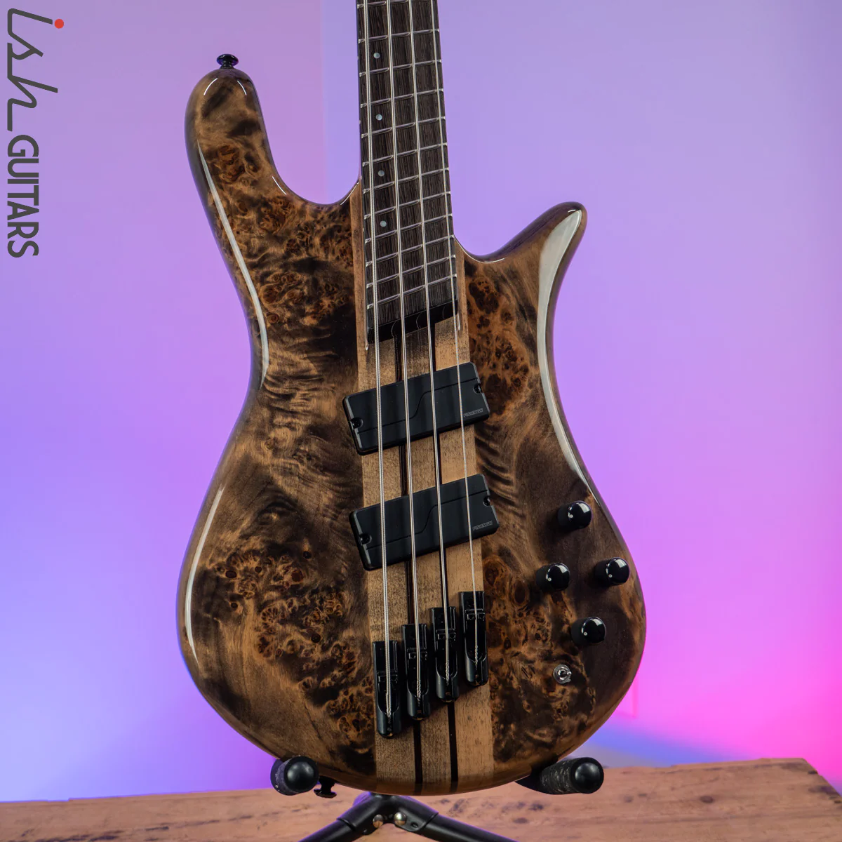 2021 Spector NS Dimension 4 Multi-Scale Super Faded Black Gloss