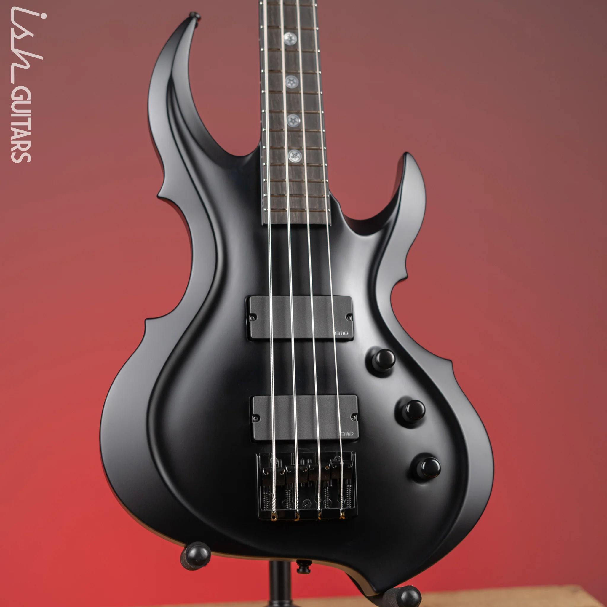 2022 ESP Guitars Tom Araya FRX Signature Bass MIJ Custom Shop Black Satin