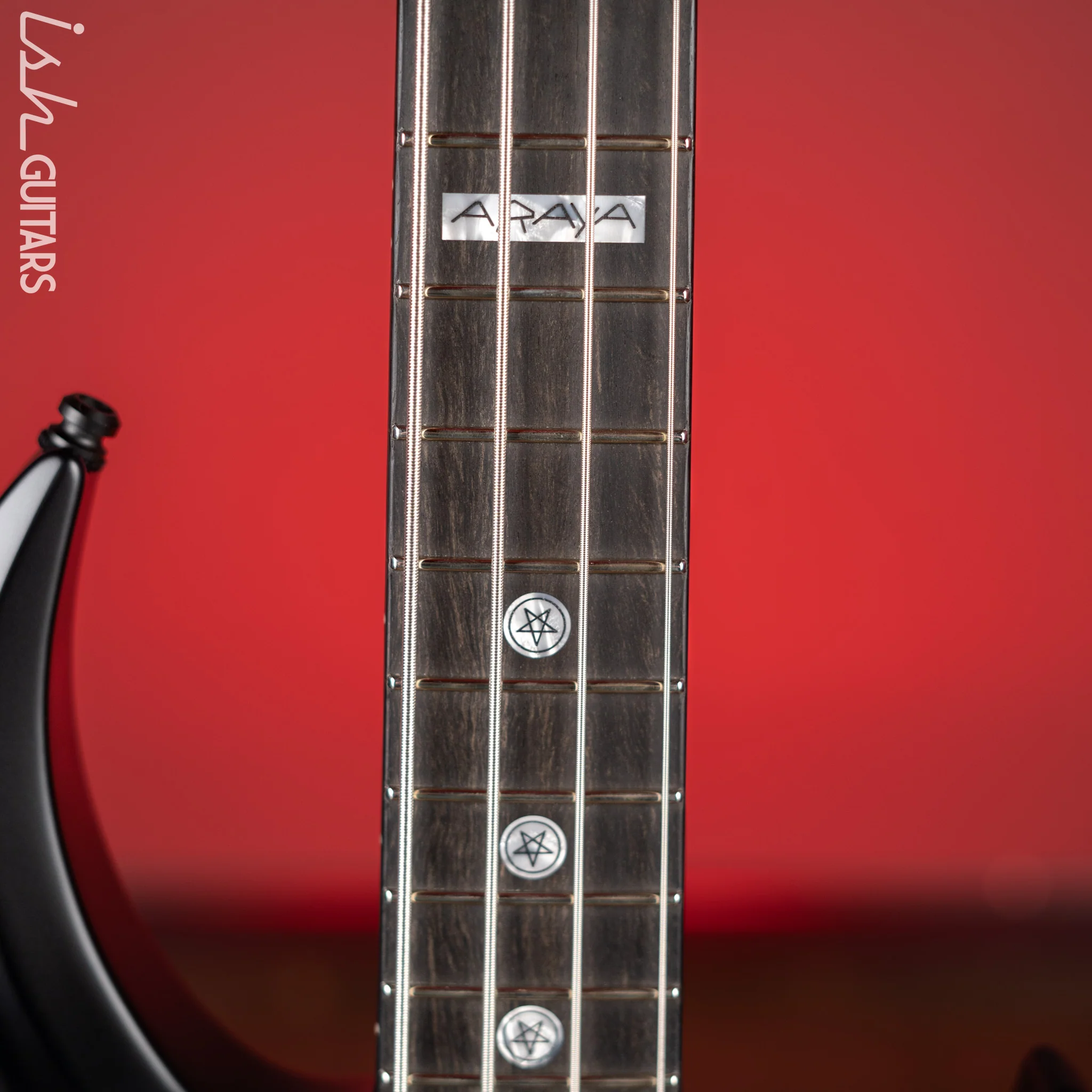2022 ESP Guitars Tom Araya FRX Signature Bass MIJ Custom Shop Black Satin - Image 5