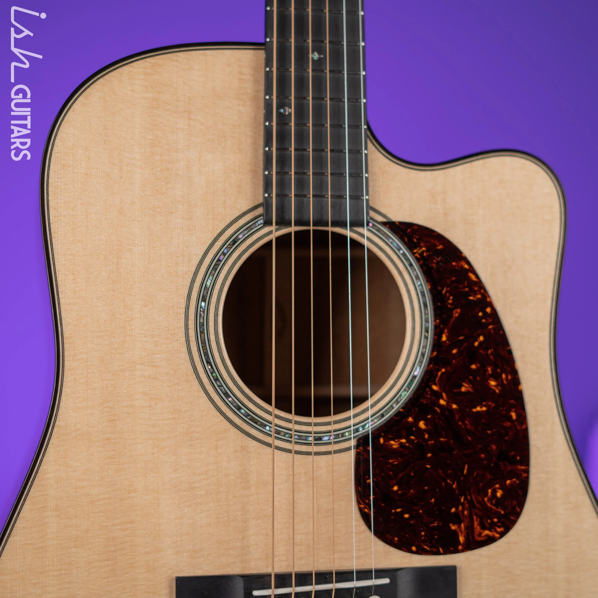 2022 Martin Custom Shop D-28 Cutaway Acoustic Guitar Flamed Koa Natural - Image 4