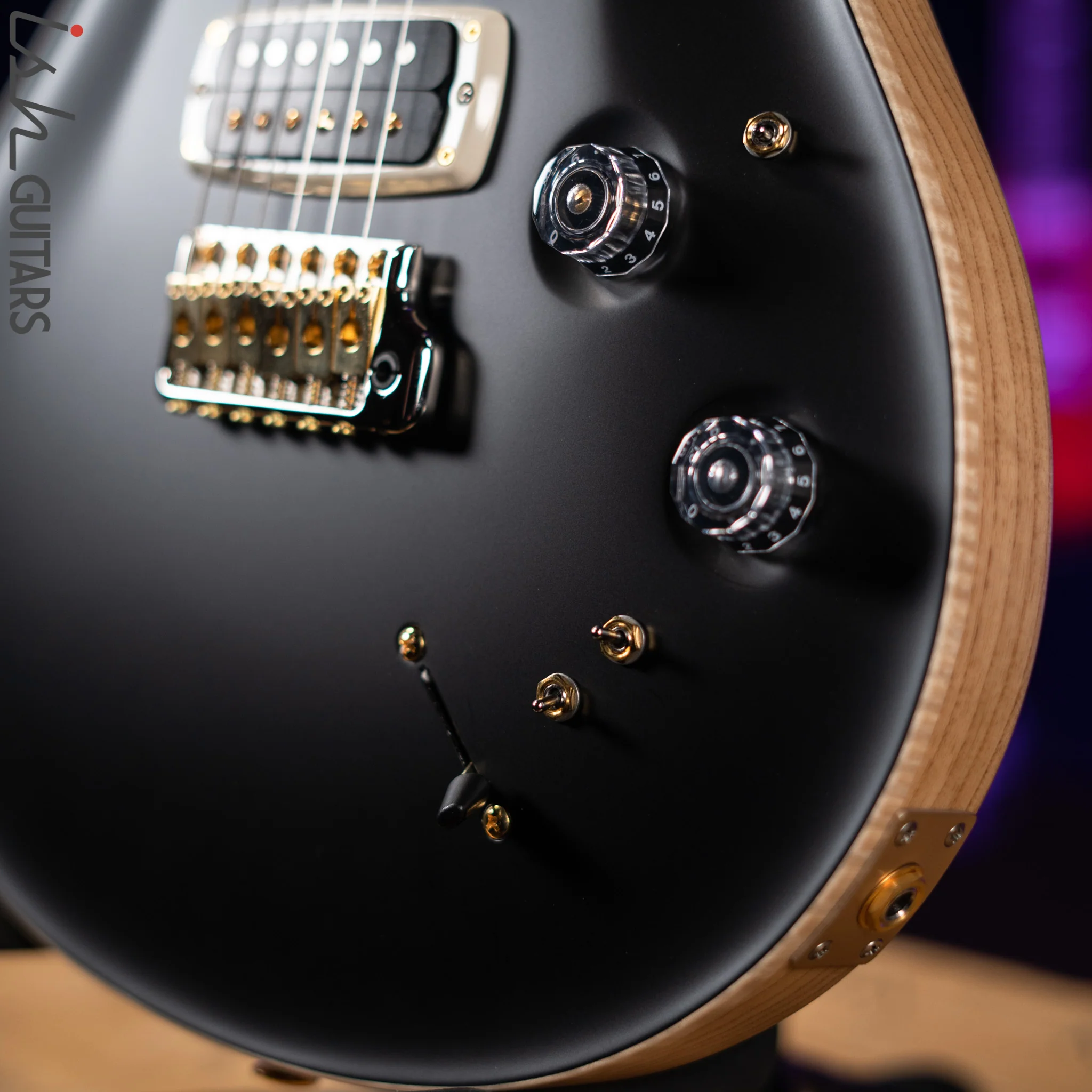 PRS Wood Library Modern Eagle V Satin Opaque Black - Image 4
