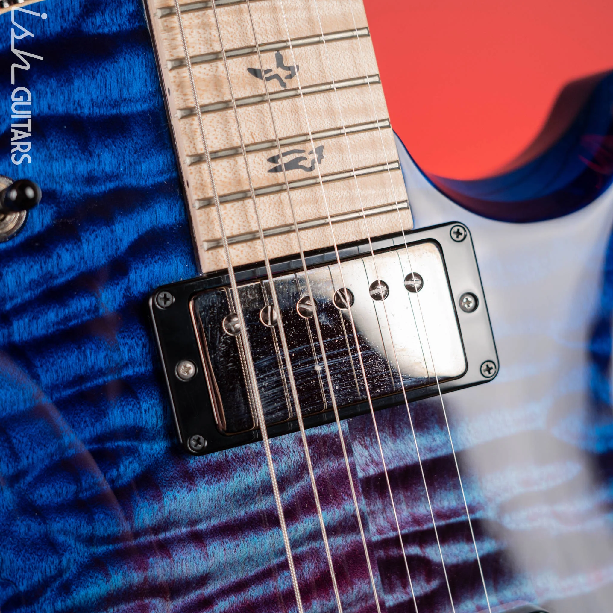2022 PRS Tremonti Stoptail Wood Library Violet Blue Burst 10 Top Quilt - Image 15