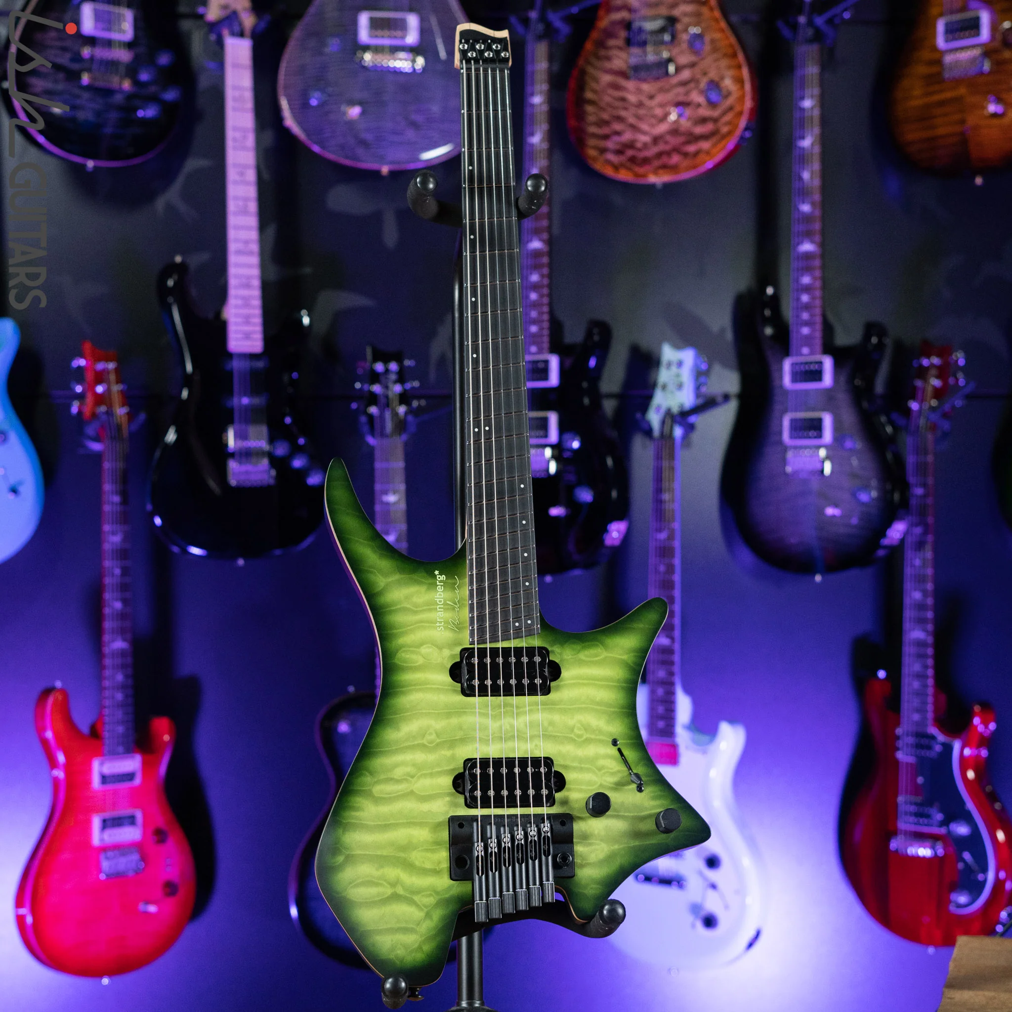 Strandberg Boden Prog NX 6 Multi-Scale Headless Guitar Earth Green - Image 2