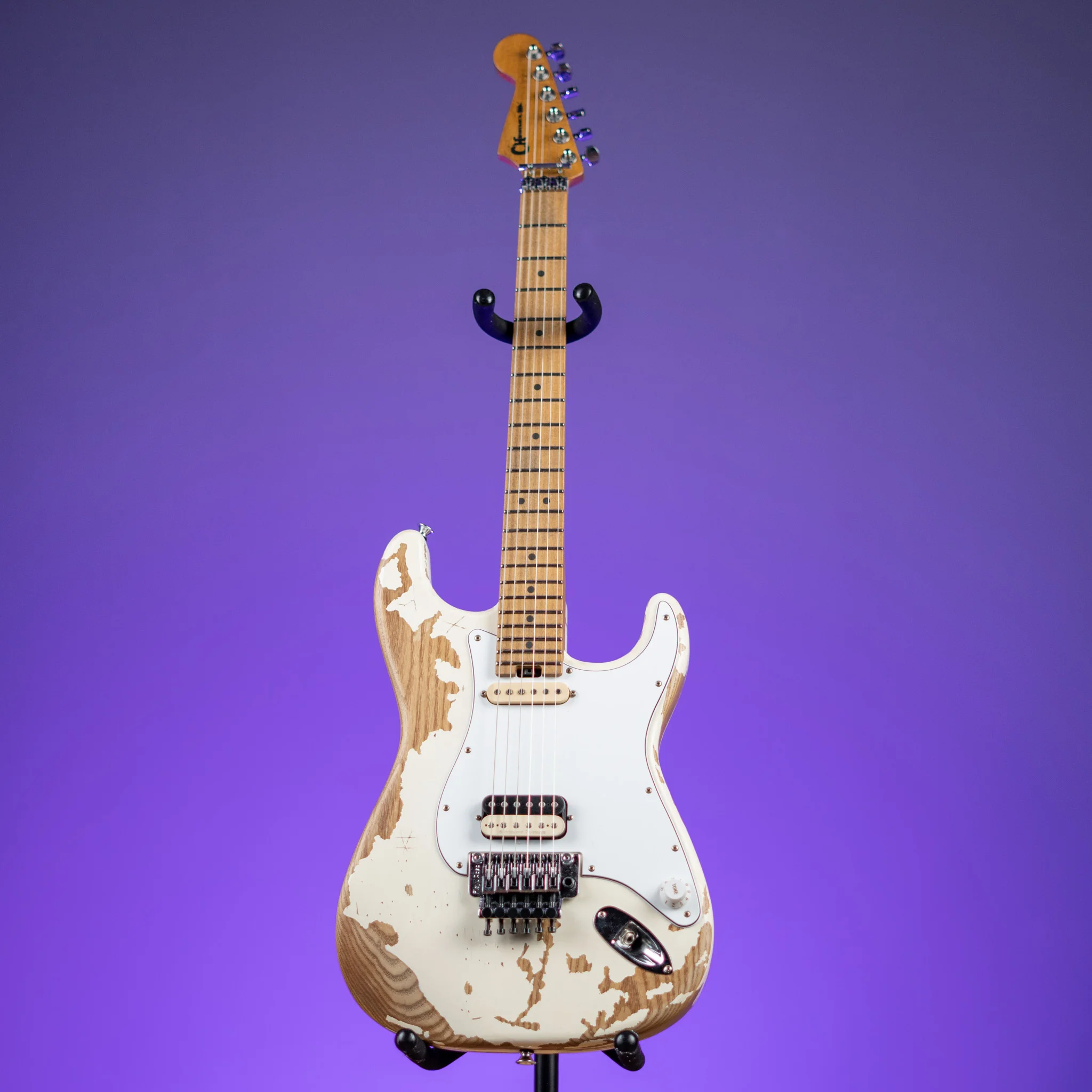 Charvel Henrik Danhage Limited Edition Signature Pro-Mod So-Cal Style 1 Guitar White Relic - Image 2