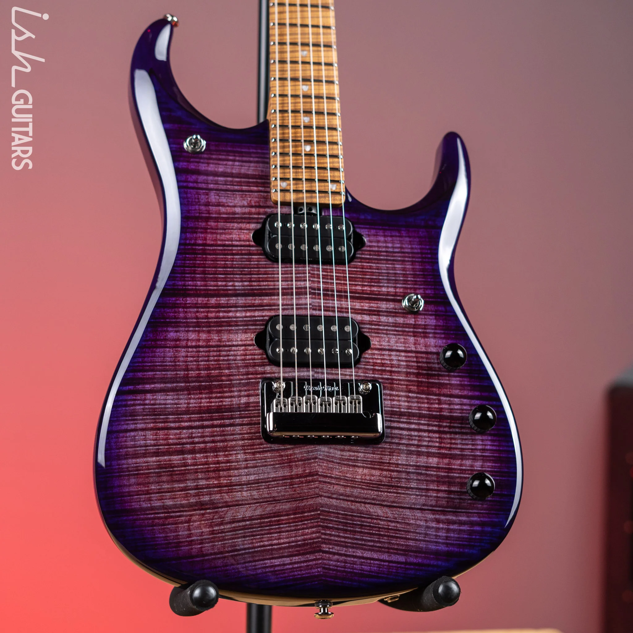 Ernie Ball Music Man JP15 John Petrucci 6-String Flame Top Purple Nebula