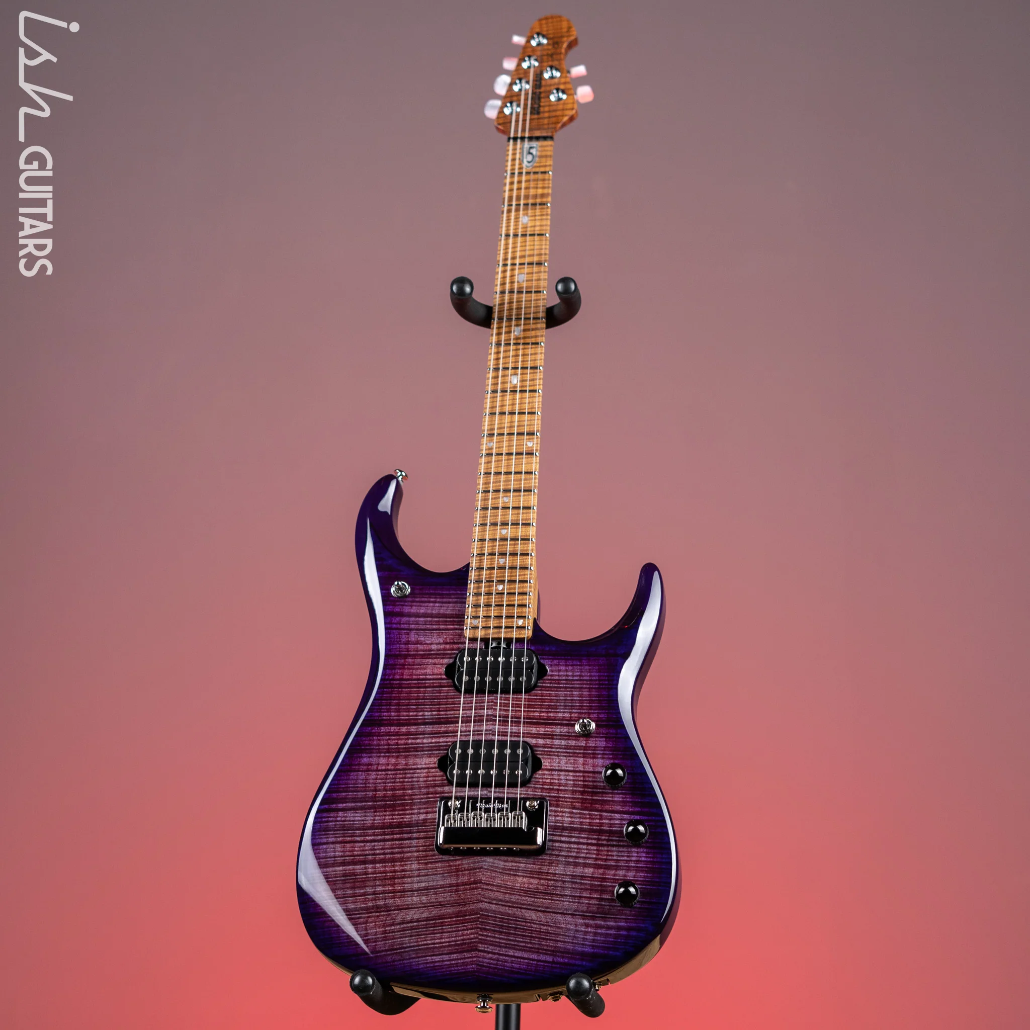 Ernie Ball Music Man JP15 John Petrucci 6-String Flame Top Purple Nebula - Image 2