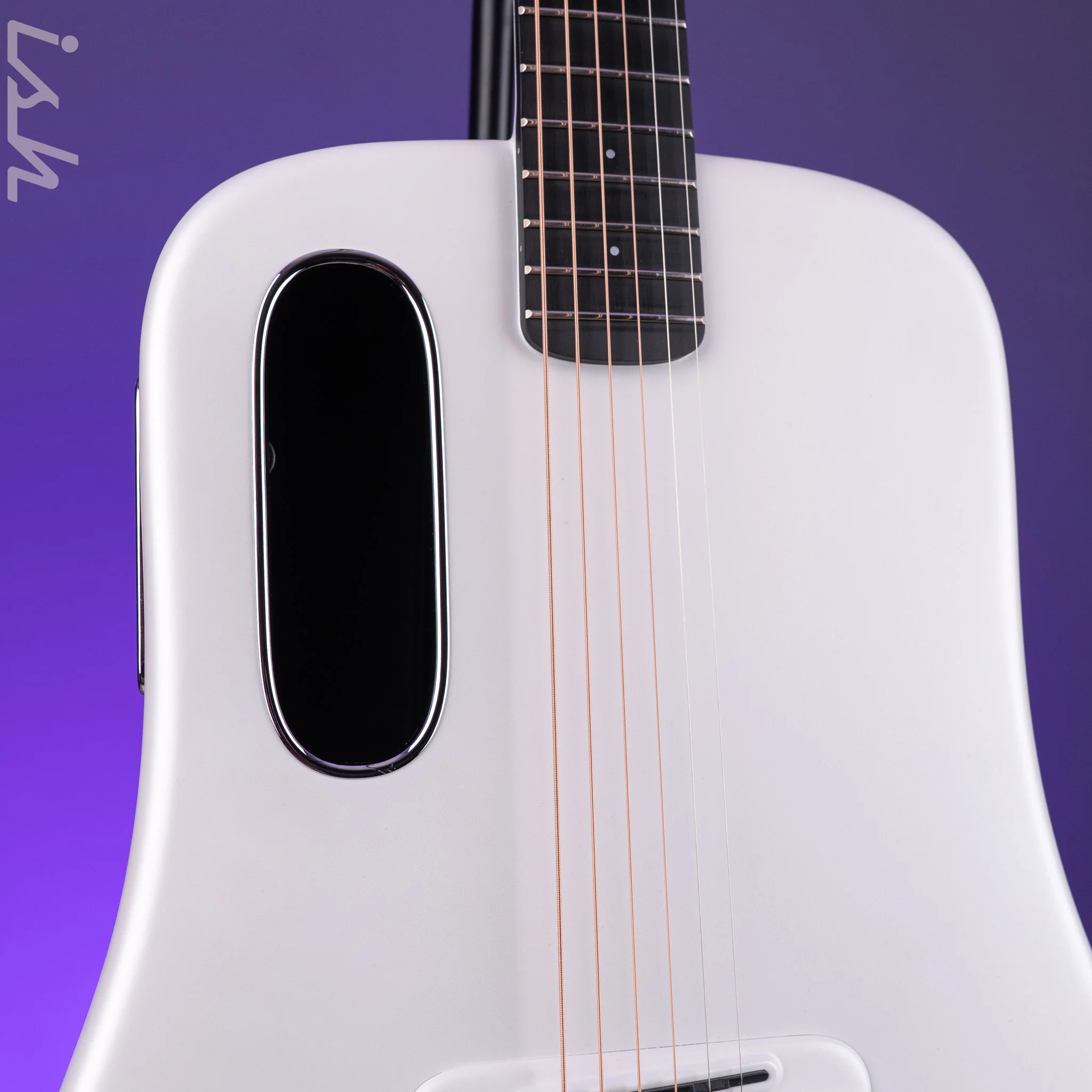 2023 LAVA ME 4 Carbon 38" Smart Acoustic-Electric Guitar White (w/ Airflow Bag) - Image 4