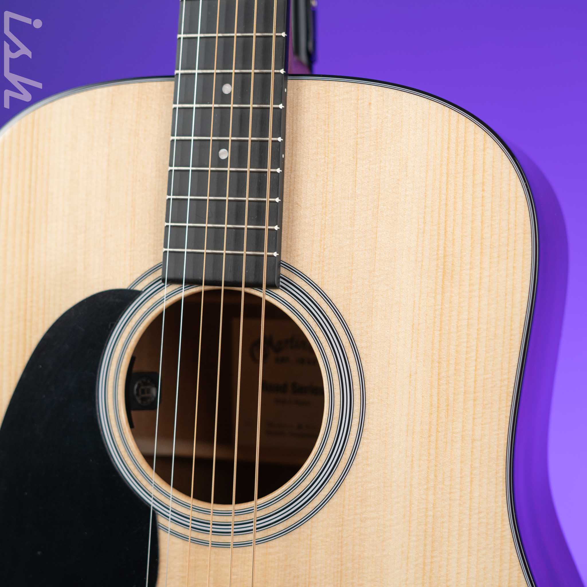 2023 Martin D-12E Road Series Left-Handed Acoustic-Electric Guitar - Natural - Image 3
