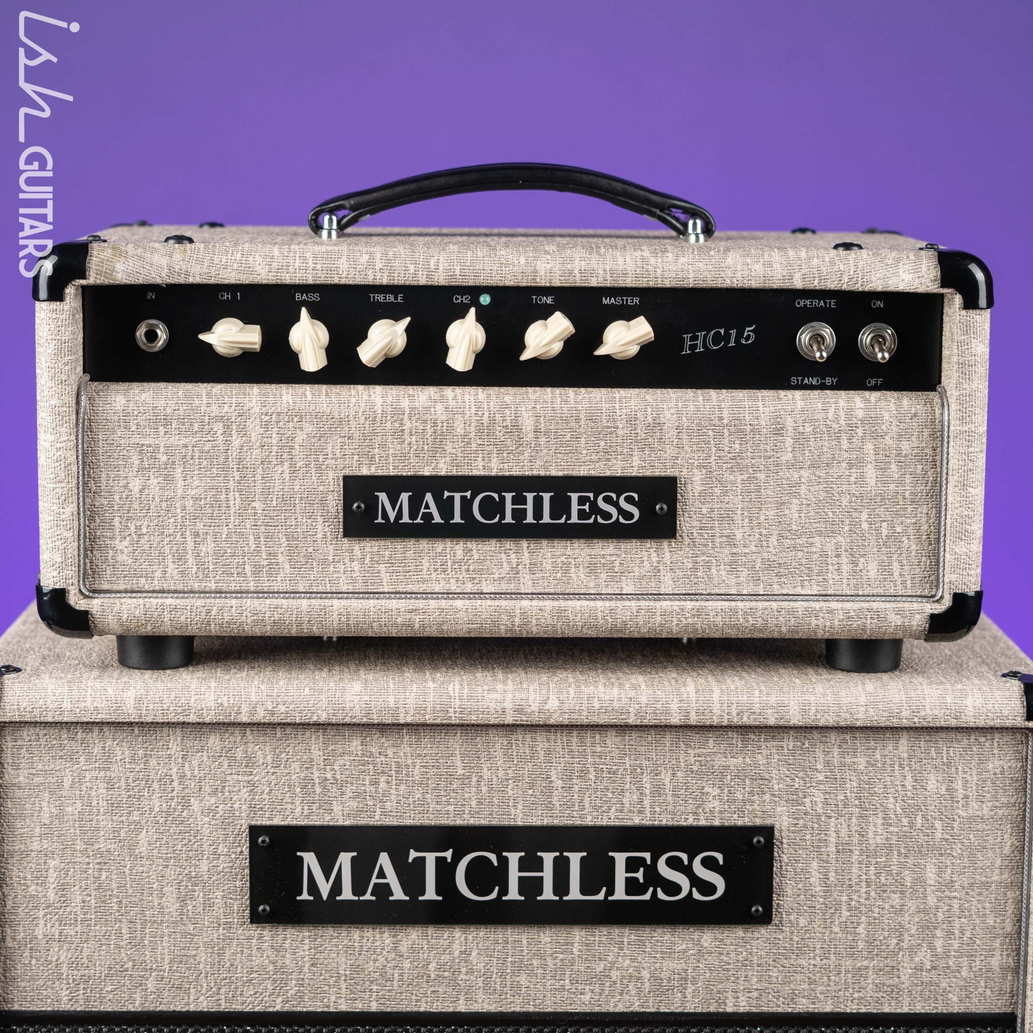 Matchless HC-15 Amplifier Head & ESS 1x12 Cabinet Fawn - Image 2