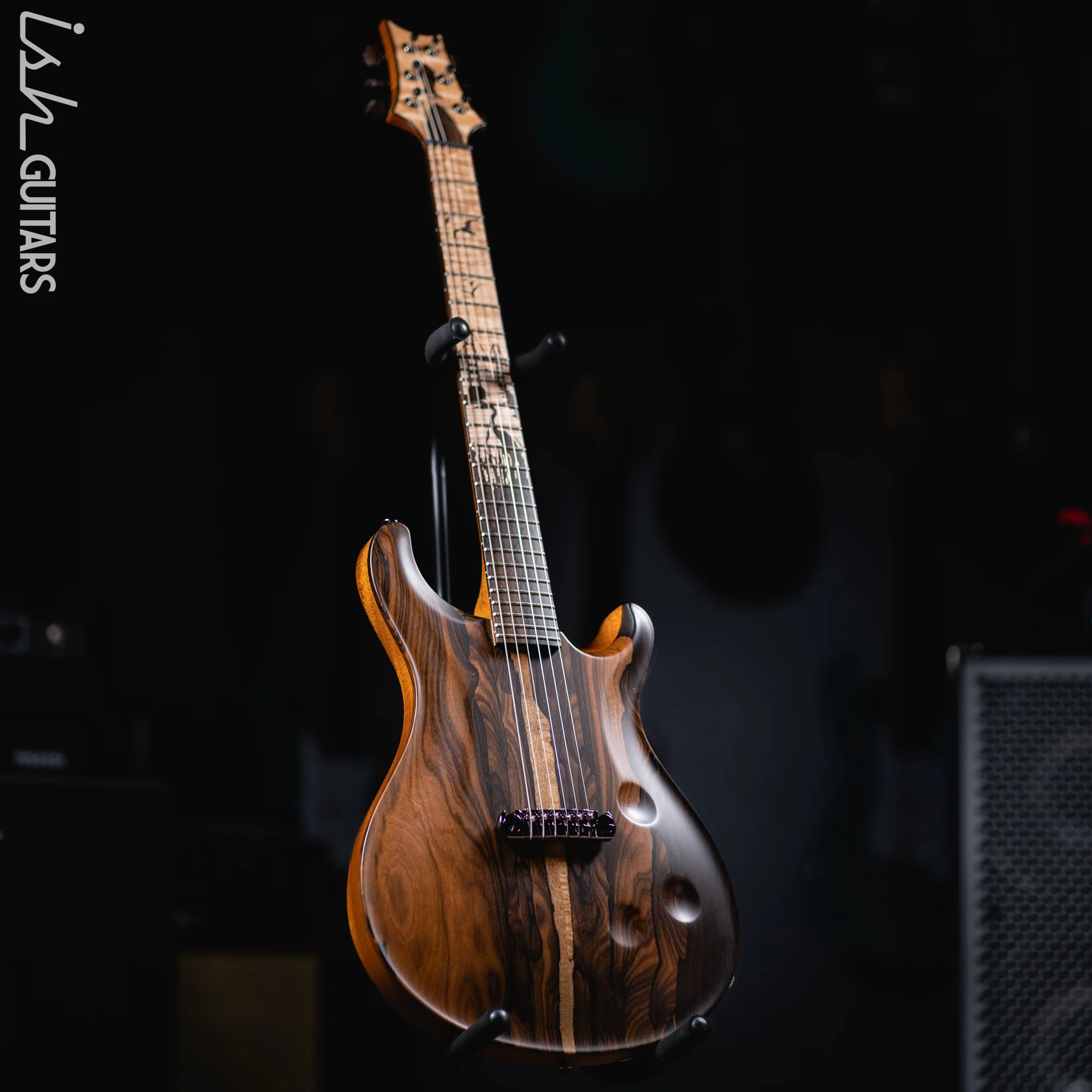 PRS Private Stock Custom 24 'Sculpture' Natural Ziricote Chesapeake Bay Inlays - Image 3