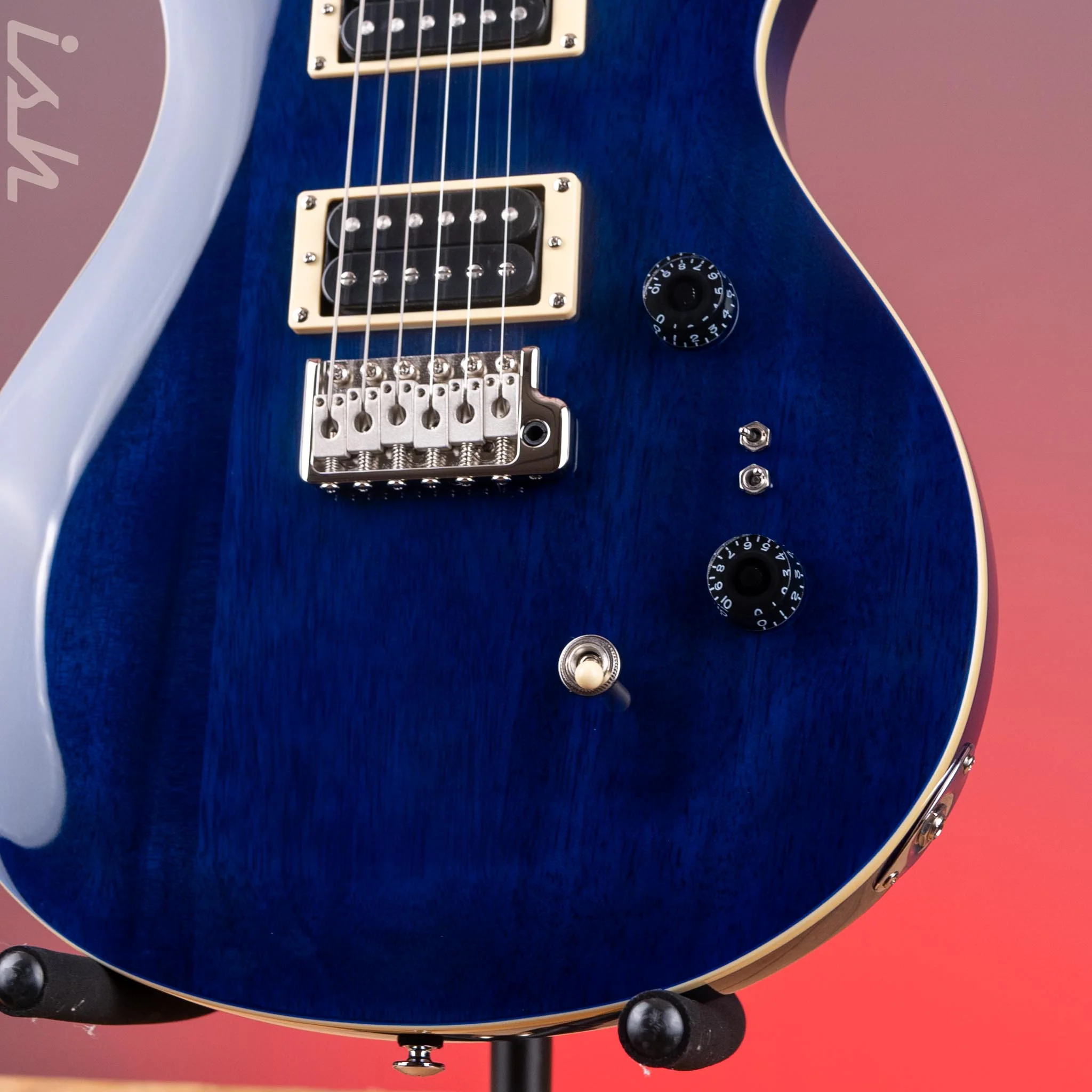 2023 PRS SE Standard 24-08 Electric Guitar Translucent Blue - Image 4