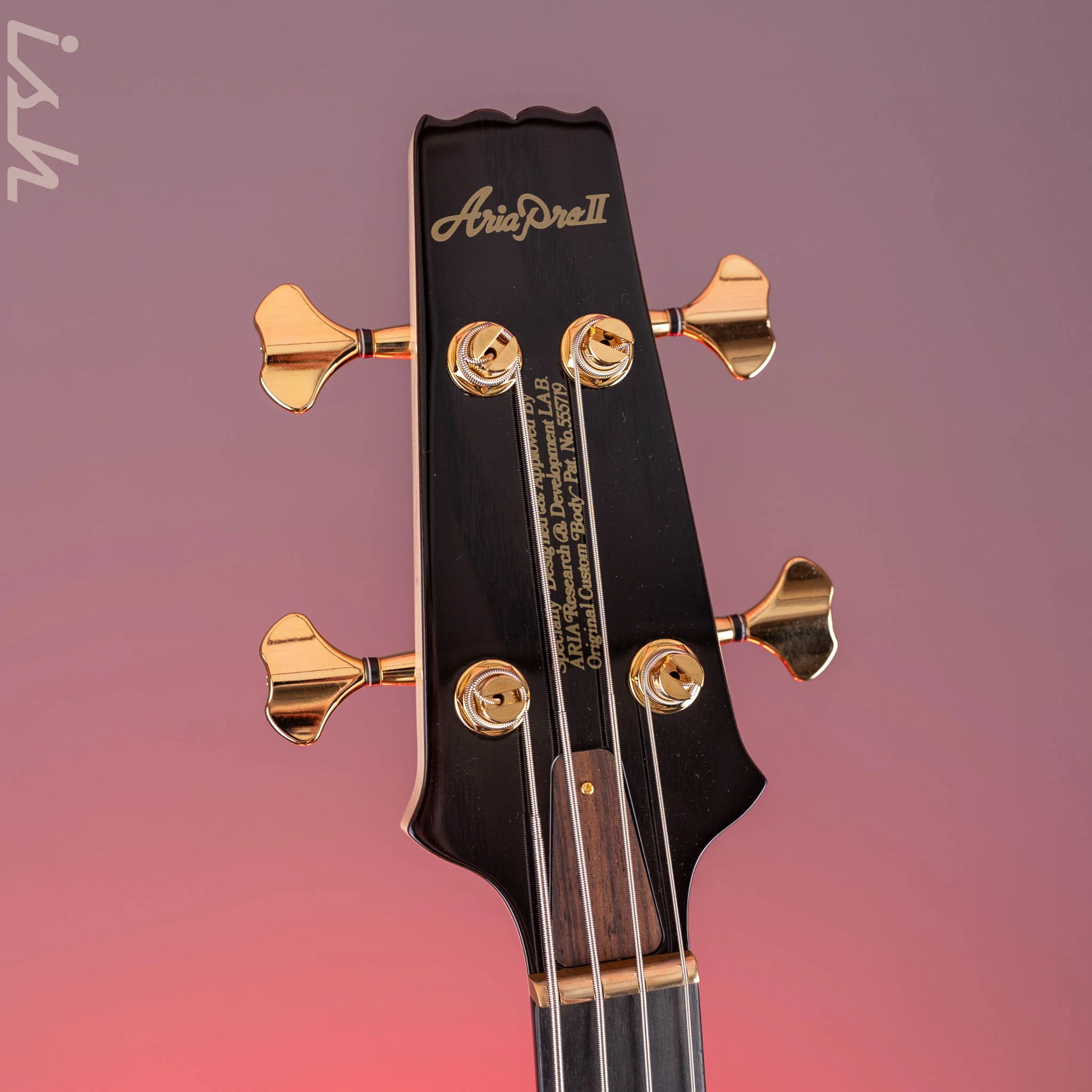 Aria Pro II SB-1000 4-String Bass See-Through Black - Image 5
