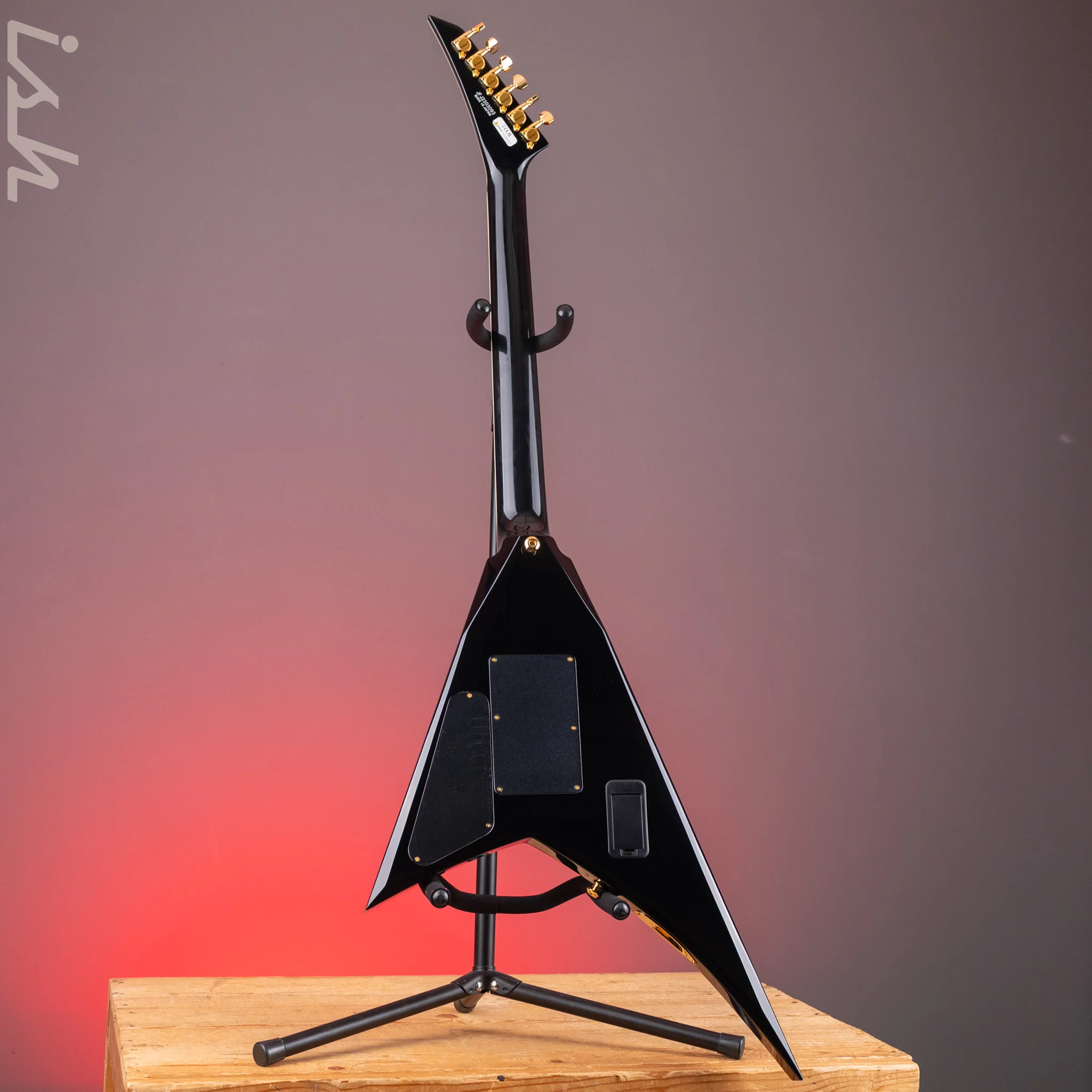 2024 Jackson MJ Series Rhoads RR24MG Electric Guitar Black with Yellow Pinstripes Demo - Image 8