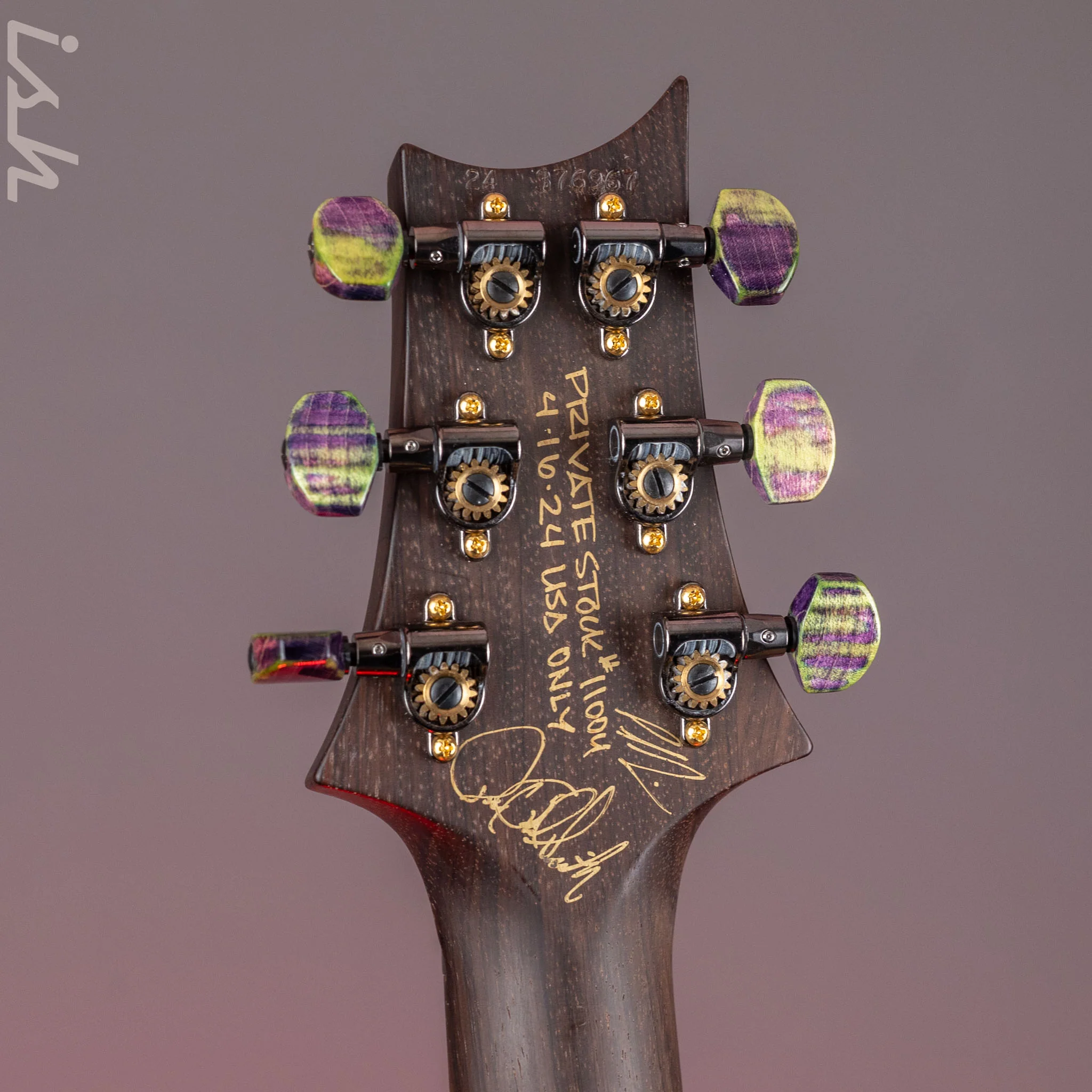 2024 PRS Private Stock Owls in Flight Custom 24 Retro Sour Grapes Brazilian Rosewood - Image 17