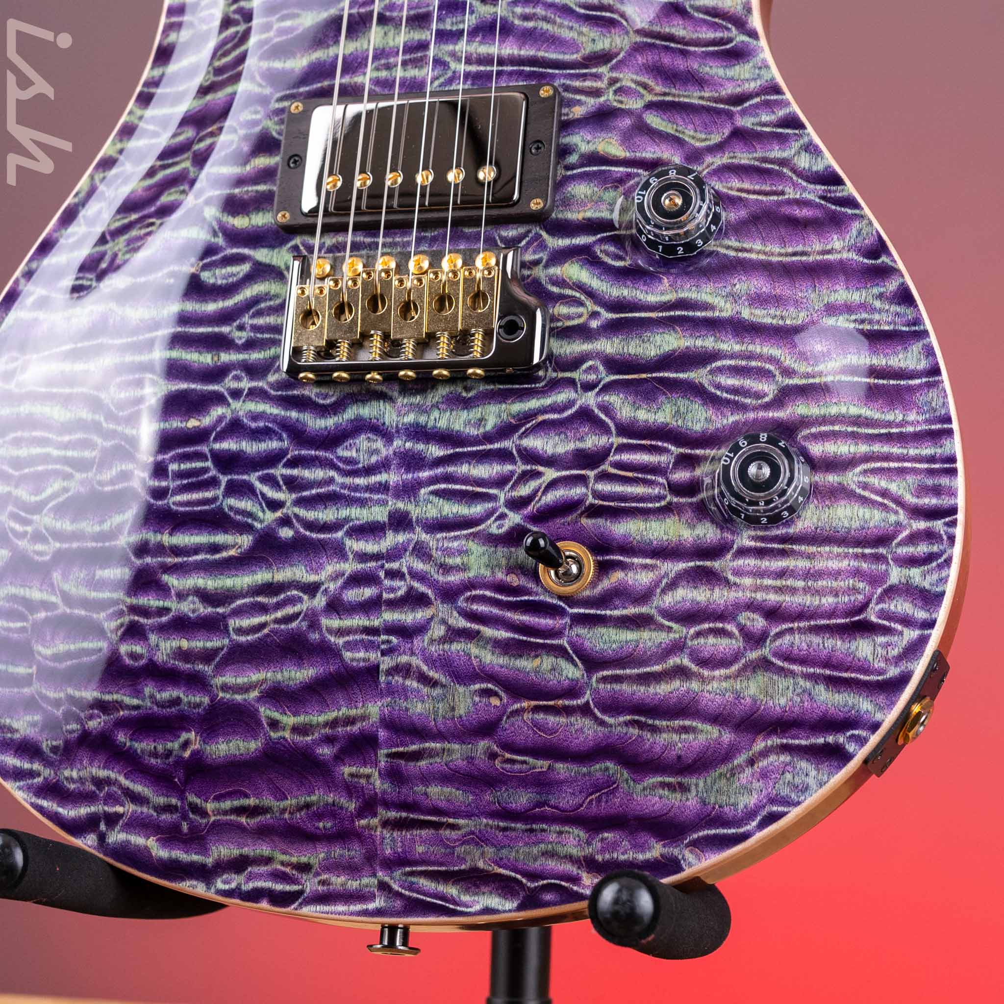 2024 PRS Private Stock Owls in Flight Custom 24 Retro Sour Grapes Brazilian Rosewood - Image 5