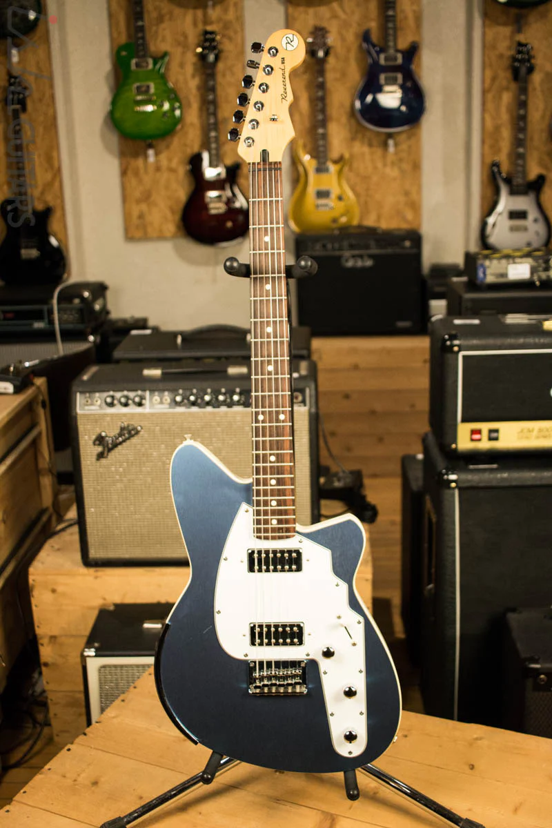 2005 USA Reverend Wolfman Advanced Anodized Aluminum Blue Bass Contour - Image 2