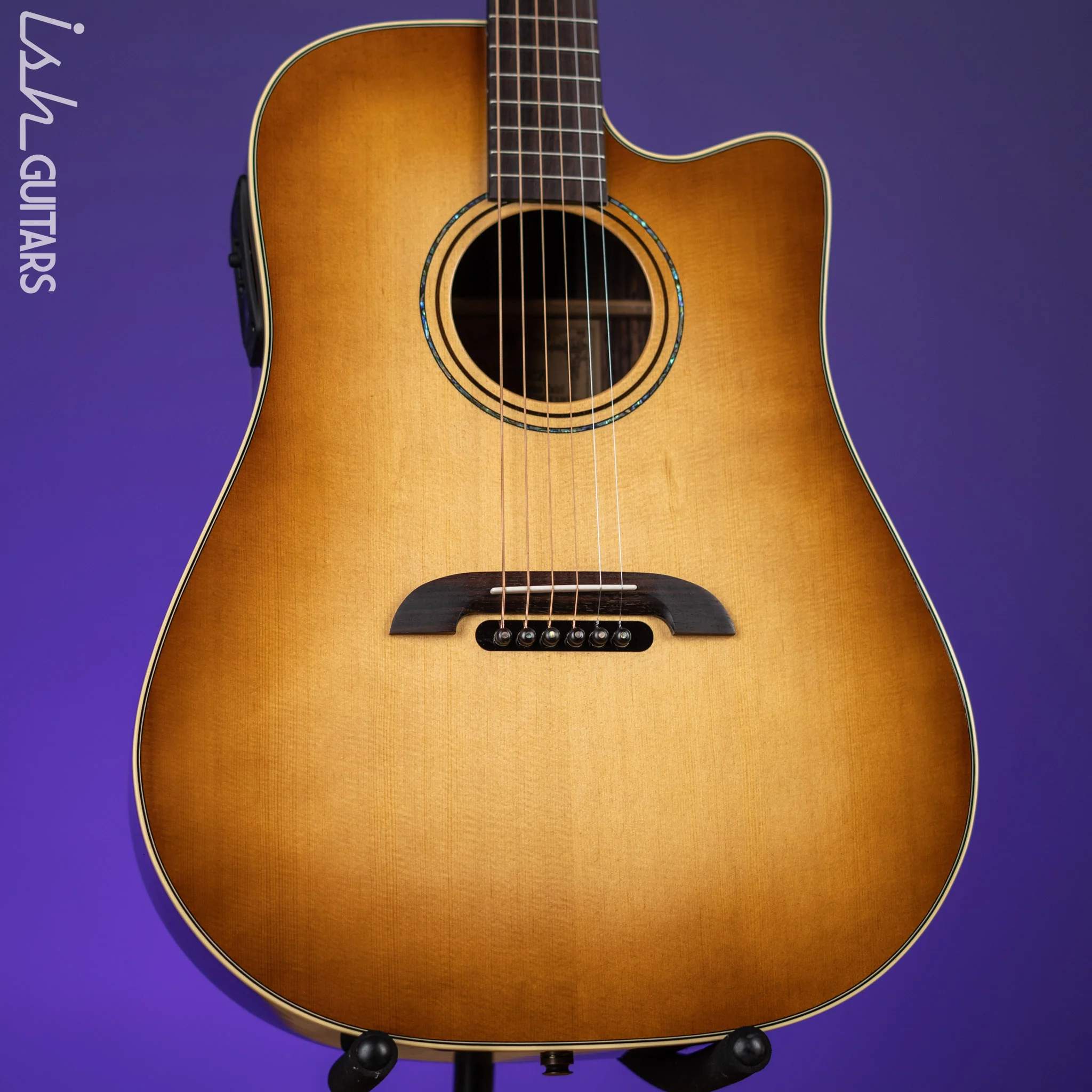 Alvarez Yairi DY70CESHB Standard Series Acoustic-Electric Guitar Shadow Burst - Image 2