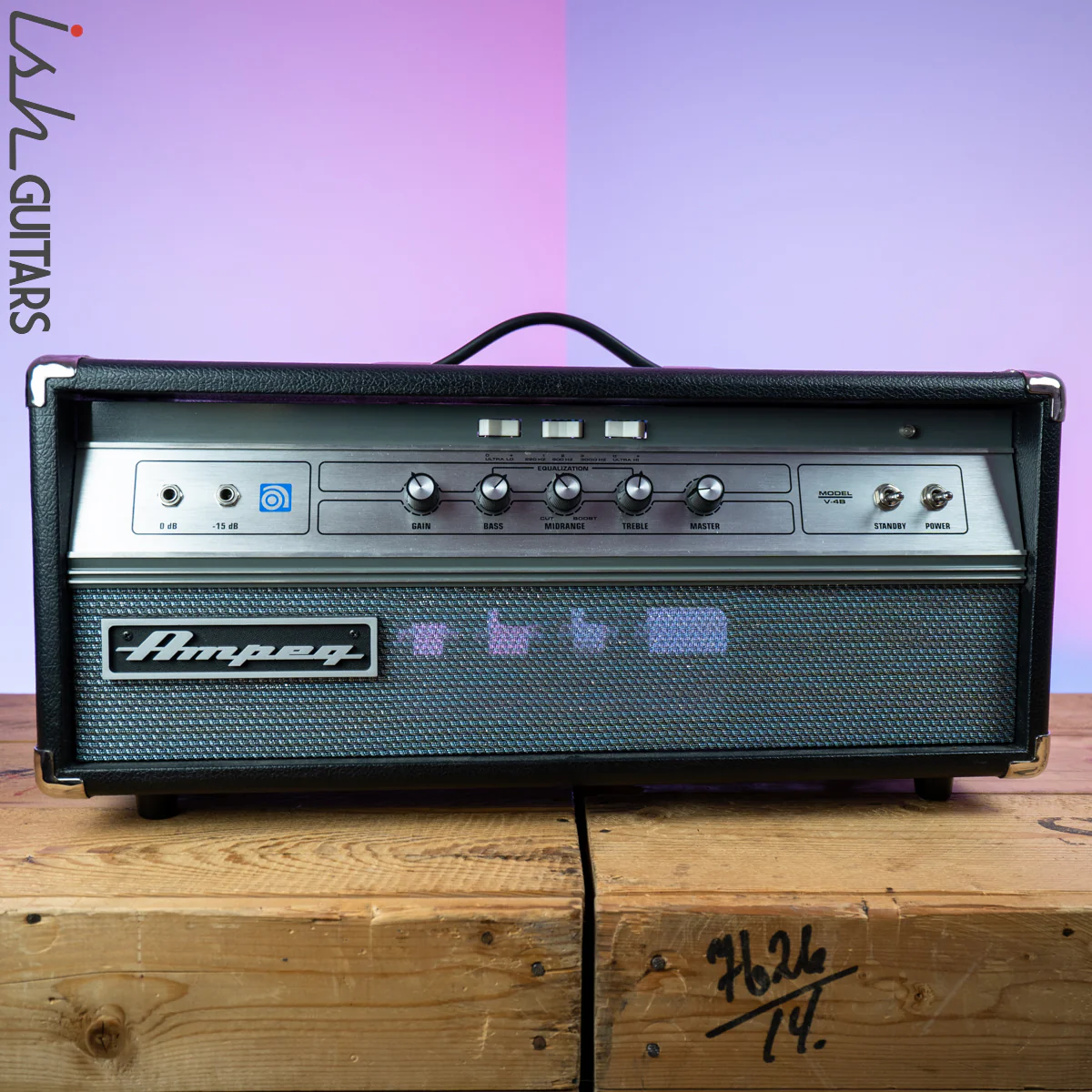Ampeg V-4B 100w Bass Amplifier Head Reissue