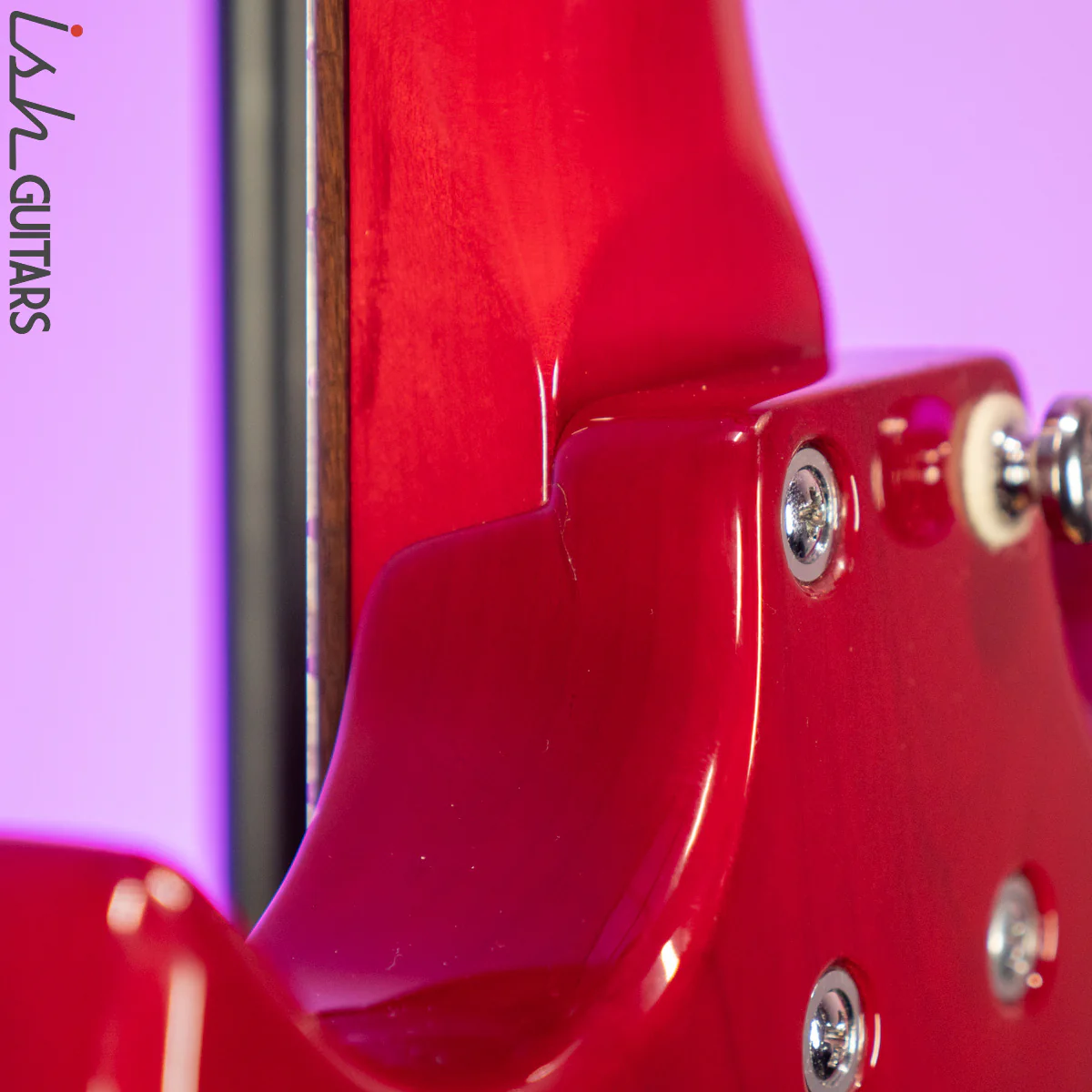 Aria Pro II PE Series Double Cutaway P90 Pickups Translucent Red - Image 13