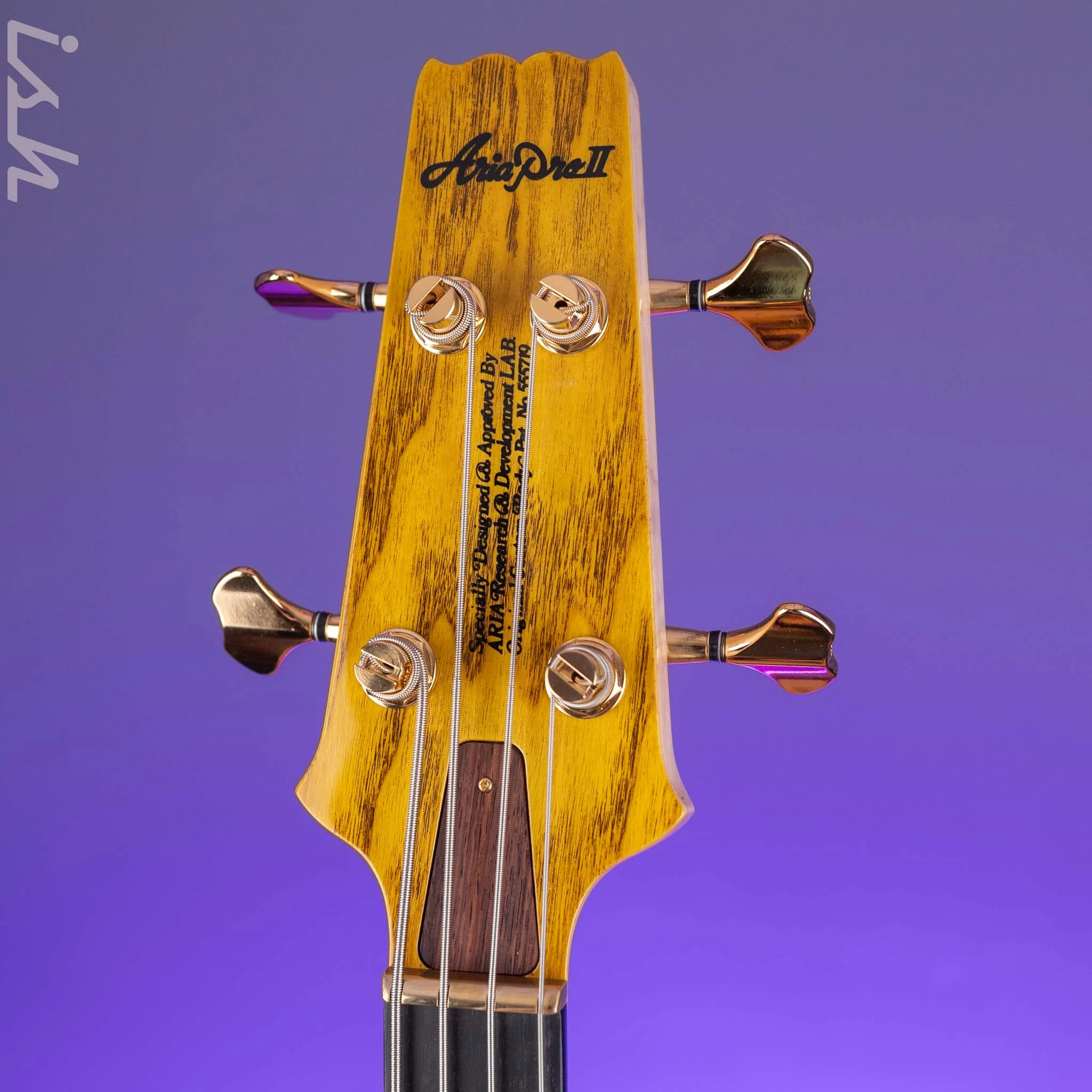 Aria Pro II SB-1000 4-String Bass Natural Oak - Image 5