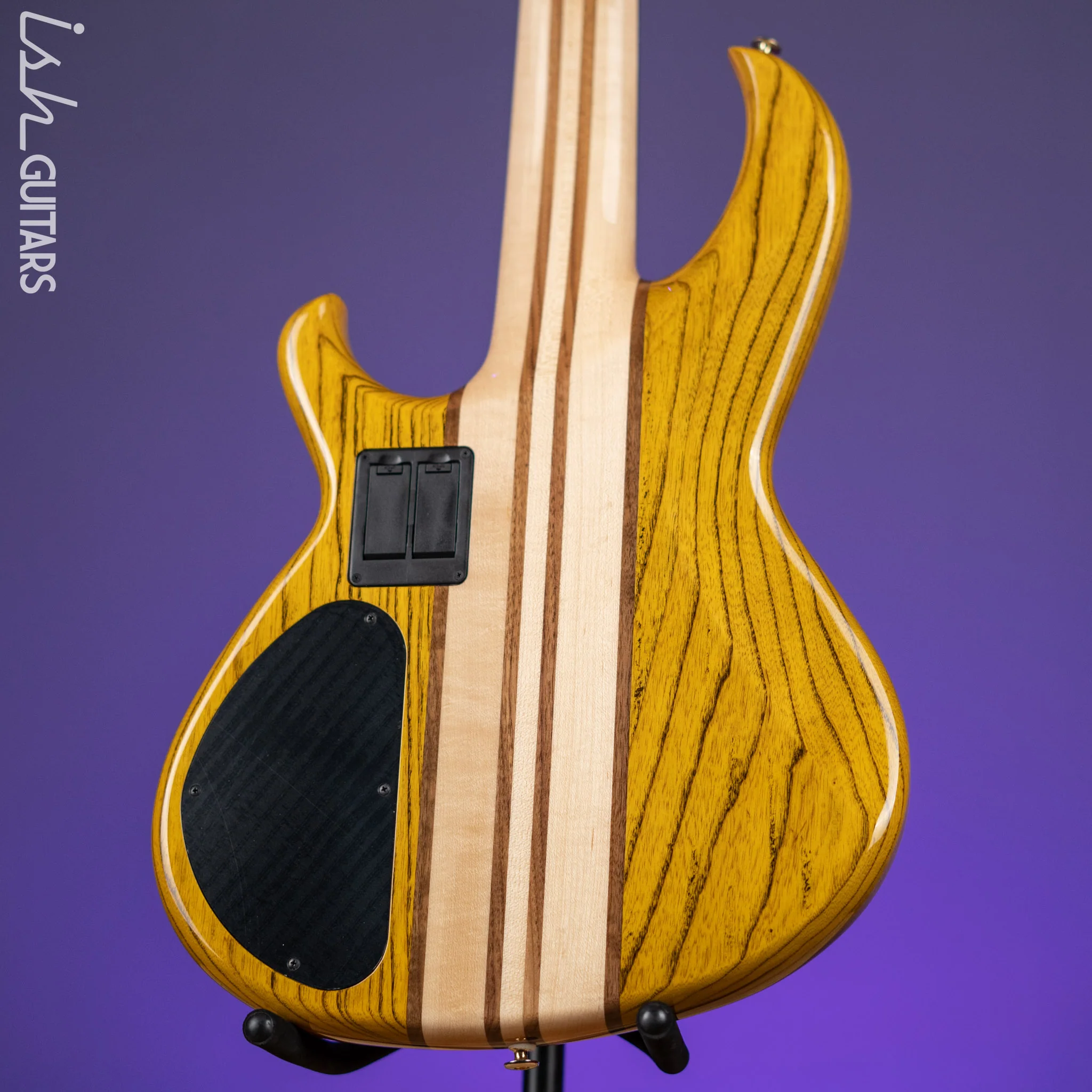 Aria Pro II SB-1000 5-String Bass Natural Oak - Image 7