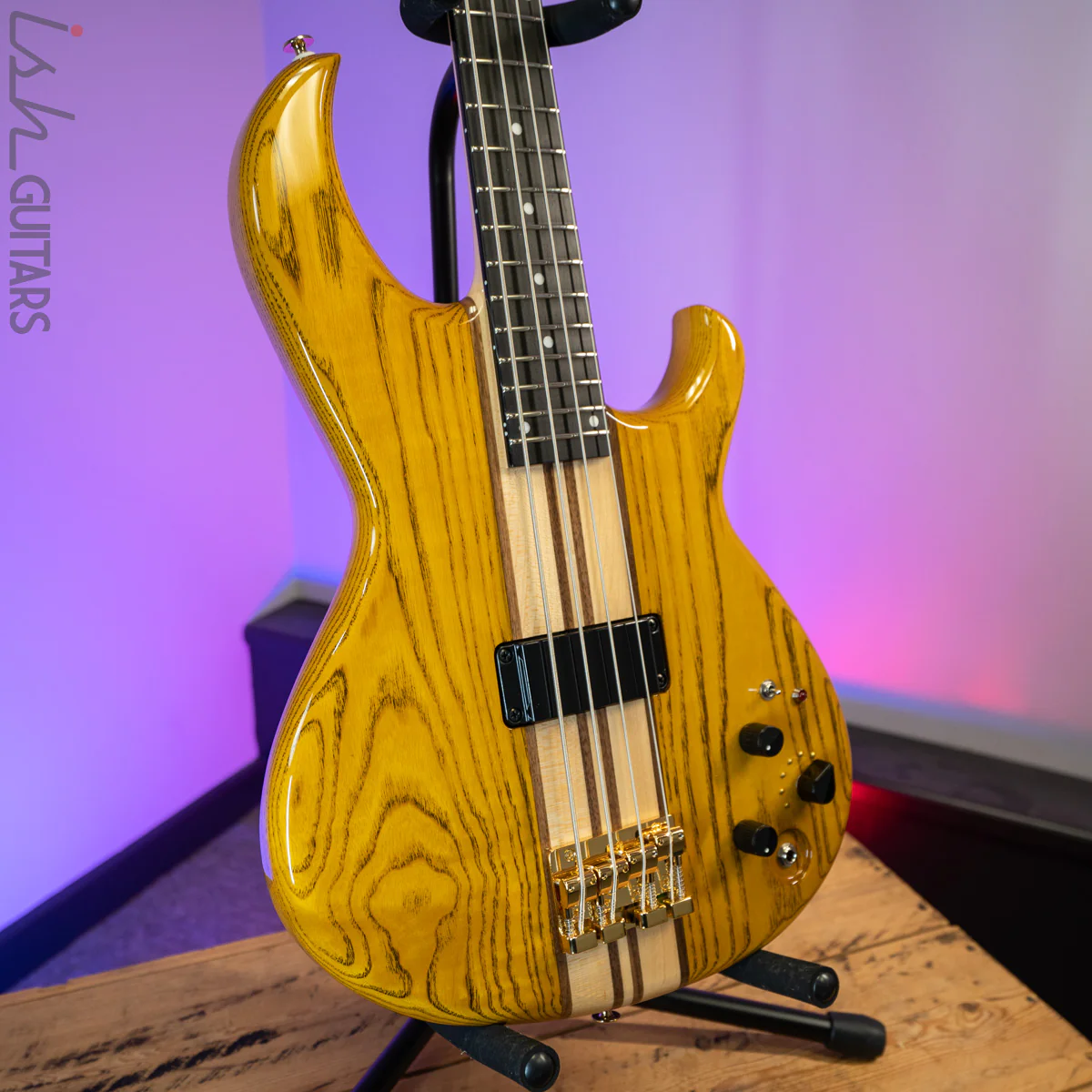 2020 Aria Pro II SB-1000B Reissue Bass Guitar Made in Japan Amber - Image 5