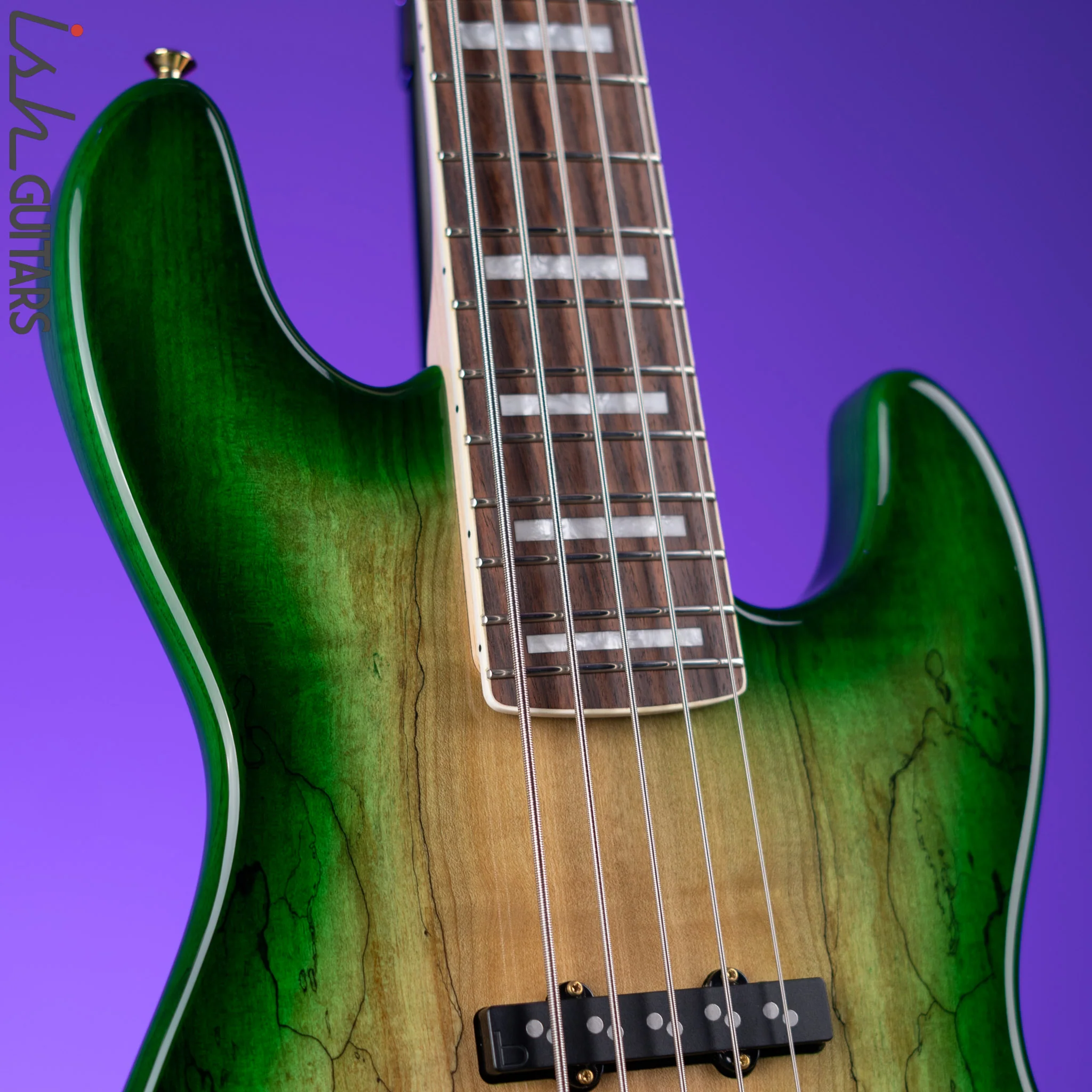 BassMods Fred Hammond FH-1960 Vintage Green Burst - Image 3