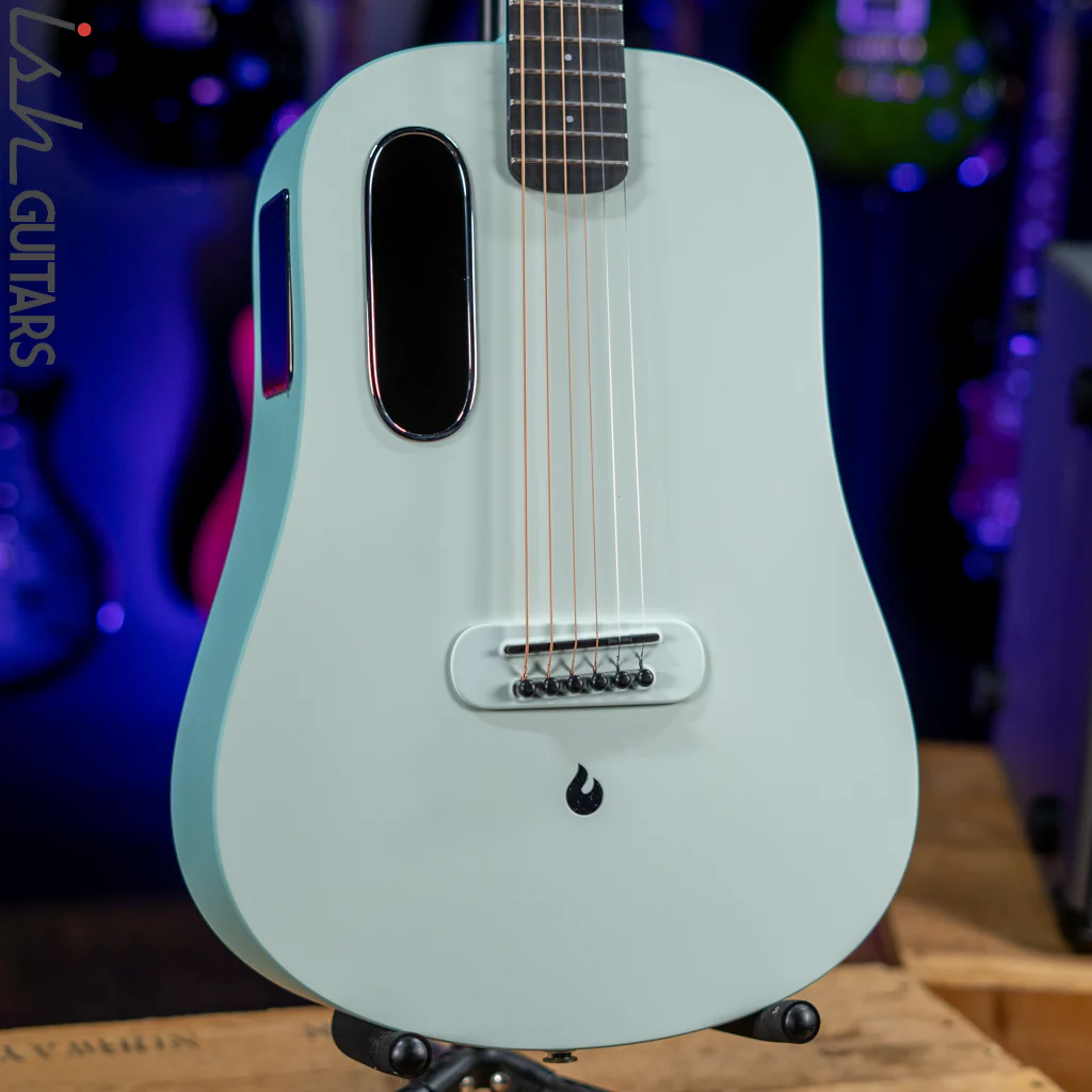 Lava Music Blue Lava Smart Acoustic Guitar Aqua/Mint Green w/ Airflow Bag