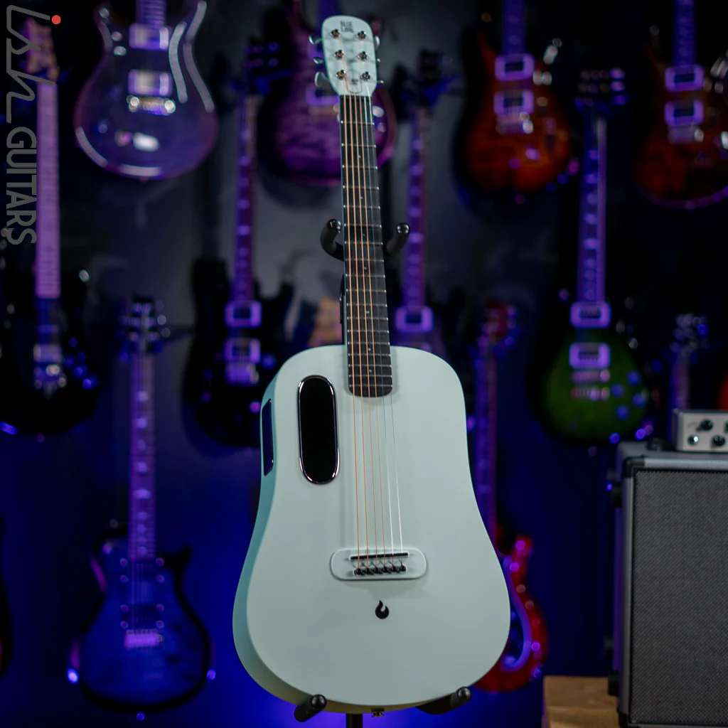 Lava Music Blue Lava Smart Acoustic Guitar Aqua/Mint Green w/ Airflow Bag - Image 2