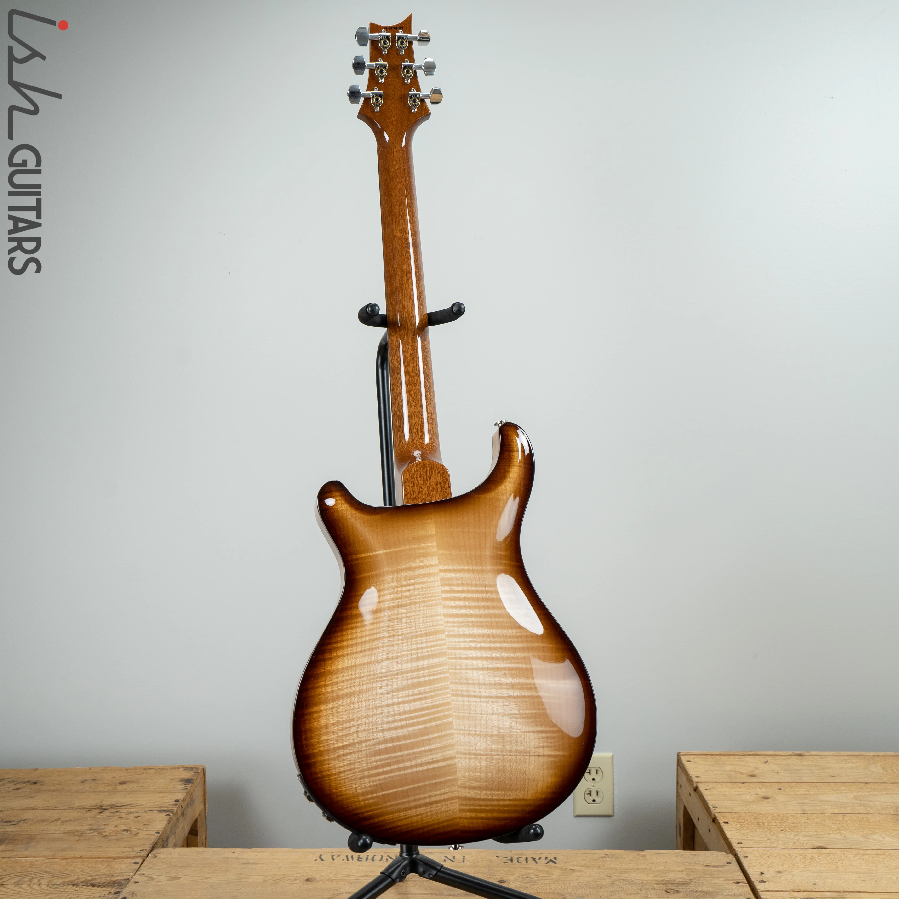 2019 Paul Reed Smith PRS Hollowbody II Piezo Natural Tobacco Wrap Burst Ebony Fretboard - Image 7