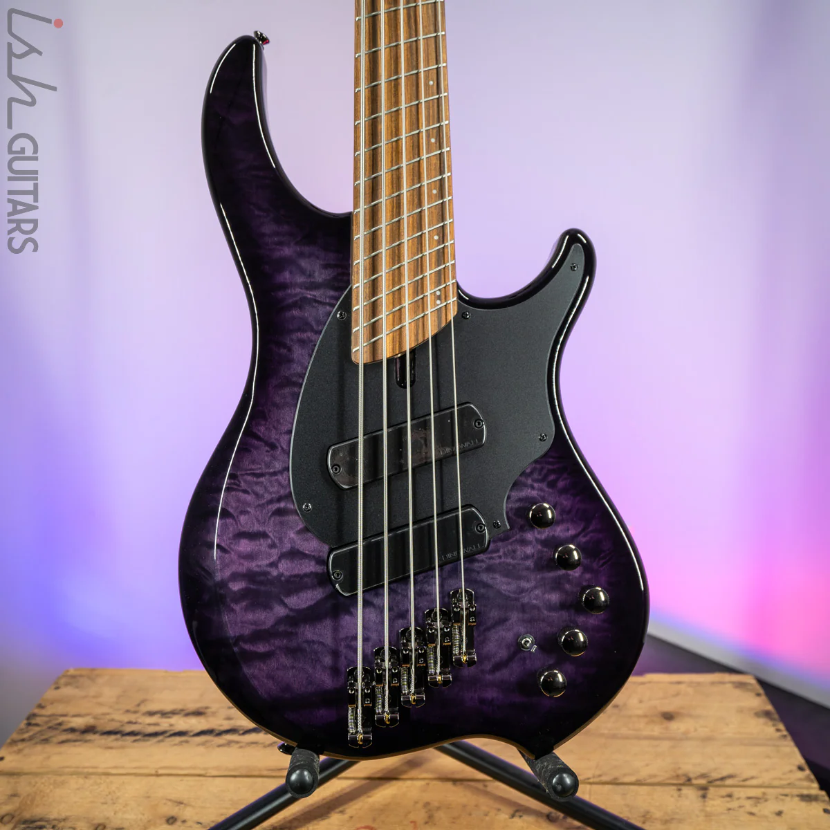 Dingwall 10th Anniversary Combustion 5-String 2 PUP Amethystburst Pau Ferro Fretboard B-Stock