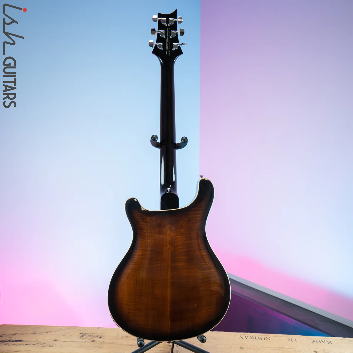 2020 PRS SE Hollowbody II Piezo Black Gold Burst - Image 7