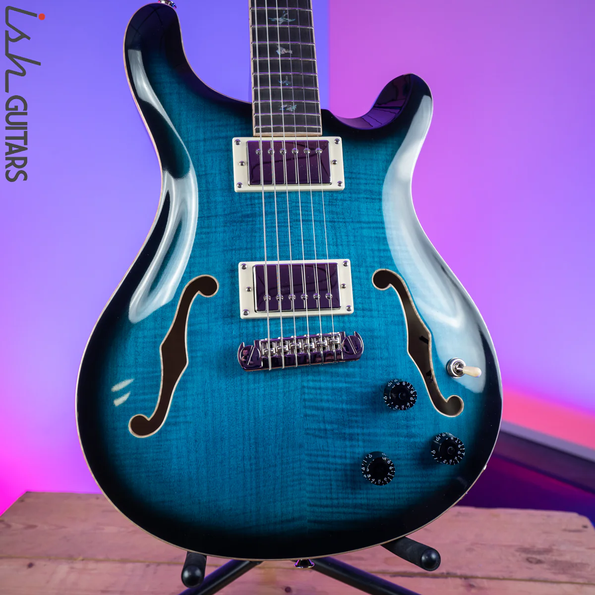 2020 PRS SE Hollowbody II Piezo Peacock Blue