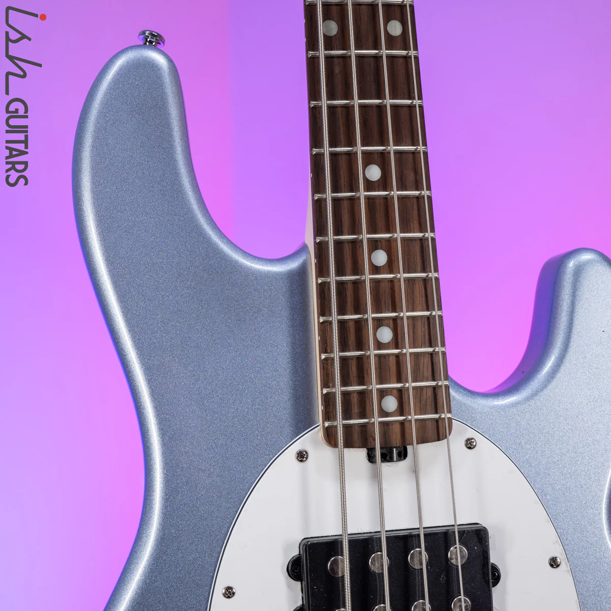 Sterling by Music Man StingRay HH Sub Series Lake Blue Metallic - Image 3