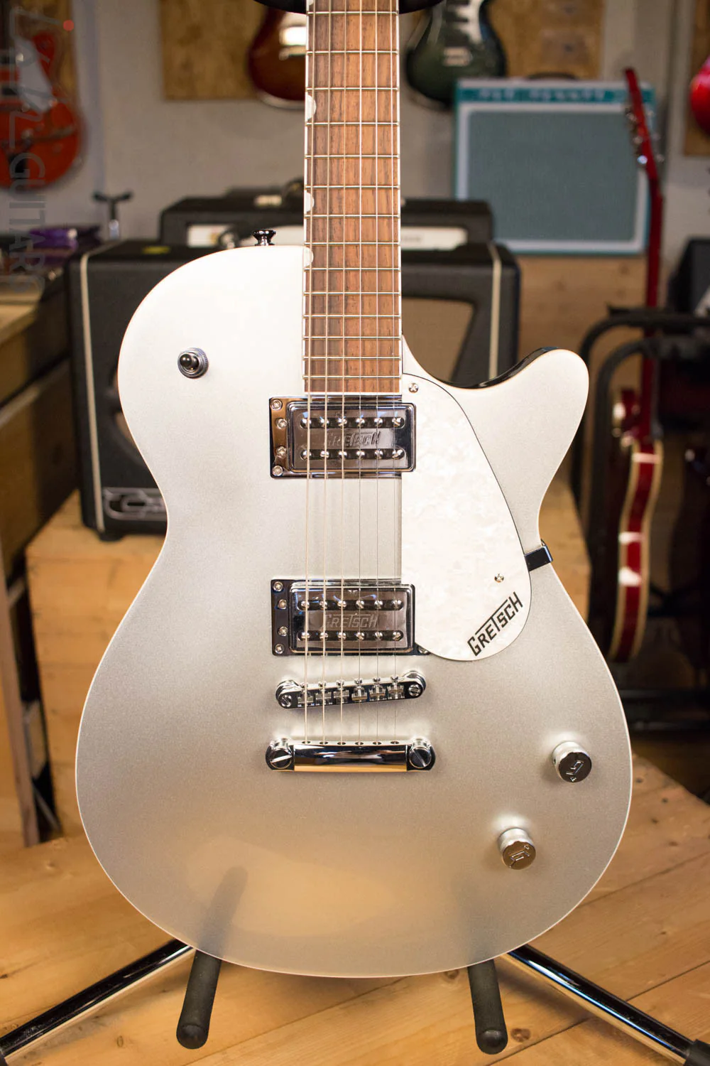 Gretsch G5426 Electromatic Jet Club Electric Guitar Silver Rosewood Fingerboard
