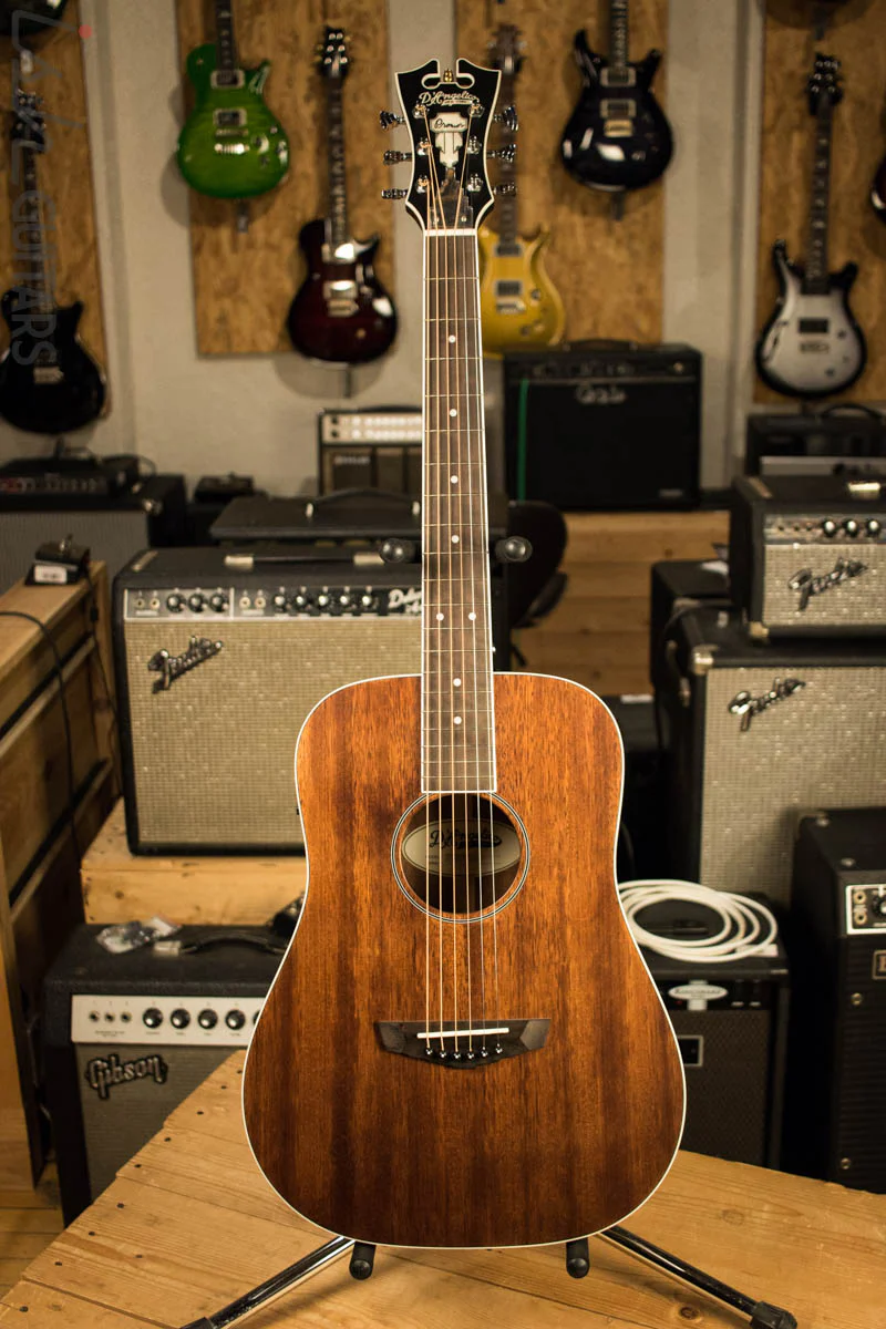D’Angelico Premier Niagara Acoustic Guitar Natural Mahogany Finish - Image 2