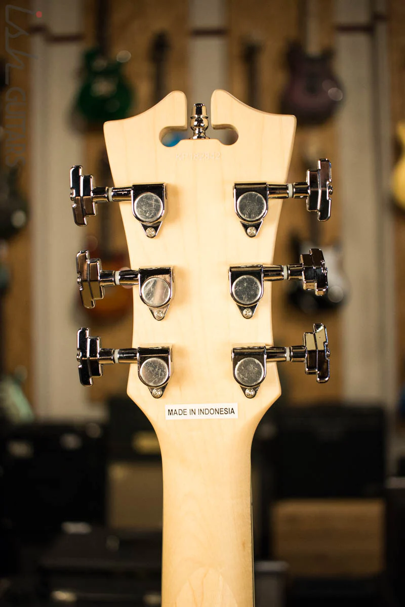 D’Angelico Premier Series Ludlow Electric Guitar with Stopbar Tailpiece Army Green - Image 9