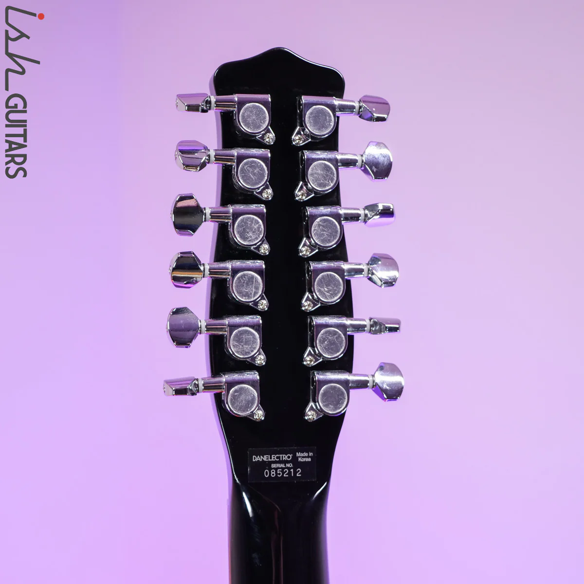 Danelectro 12SDC 12-String Electric Guitar Black - Image 10