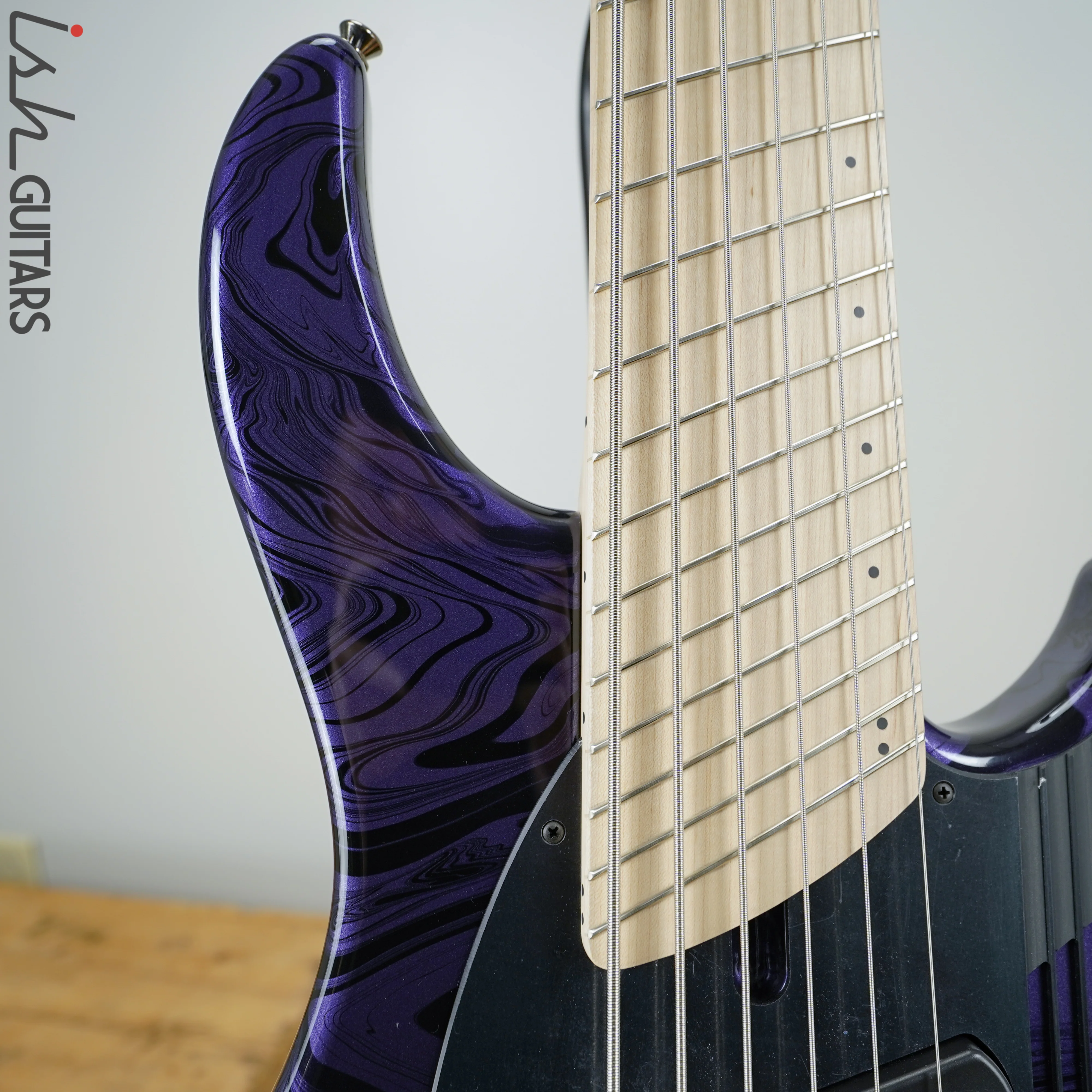 Dingwall NG-3 6 String Bass Purple Metallic Swirl - Image 3