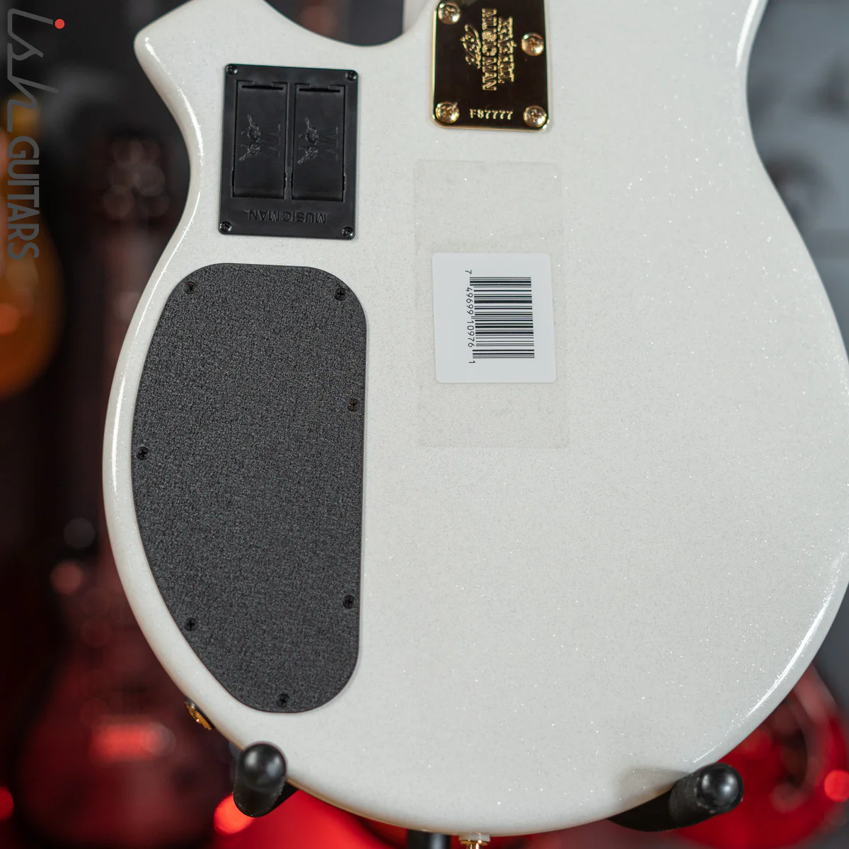 Ernie Ball Music Man BFR Crescendo Bongo 5 HH Bass White Sparkle Gloss - Image 10