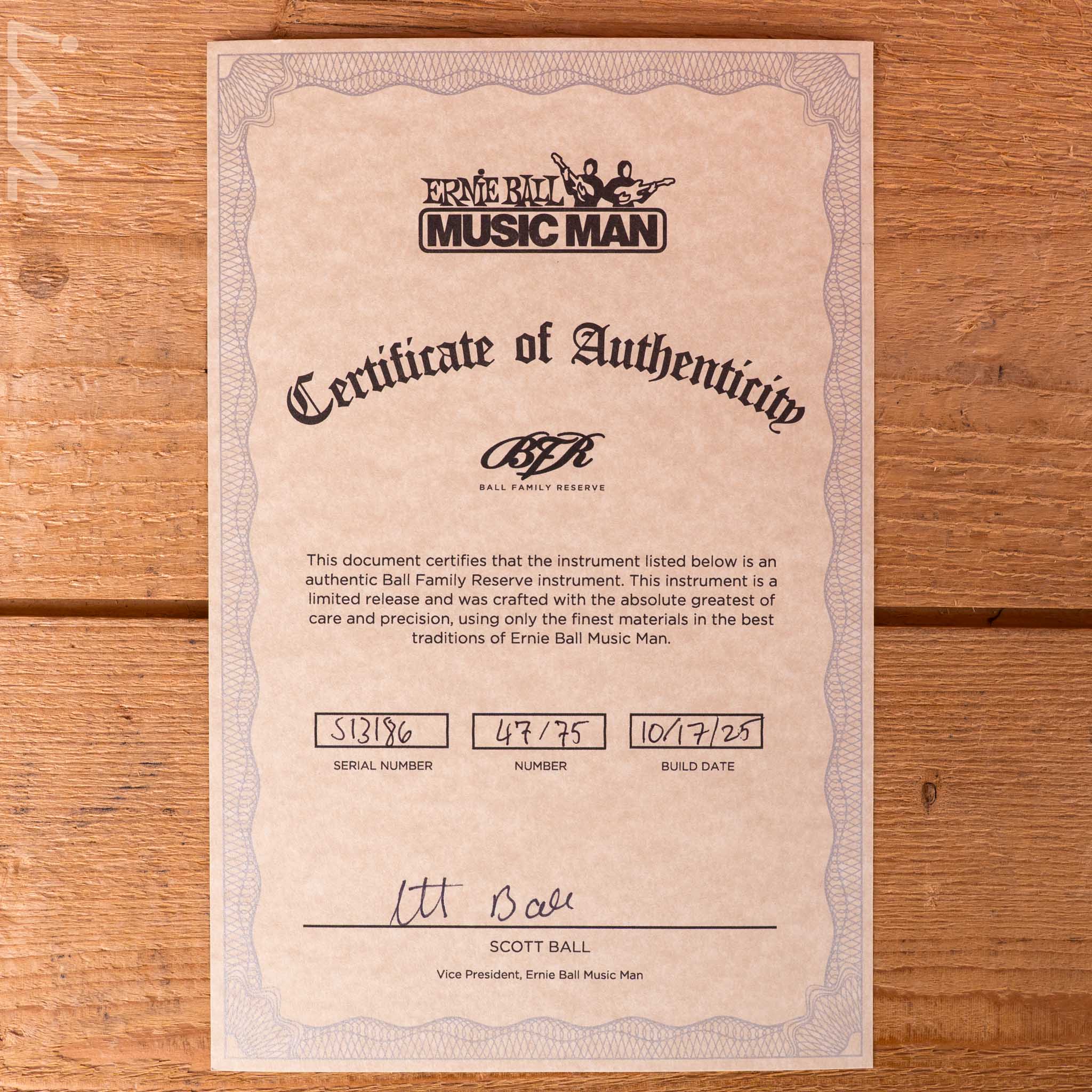 Ernie Ball Music Man BFR Darkray 4 H Grapes of Wrath - Image 13