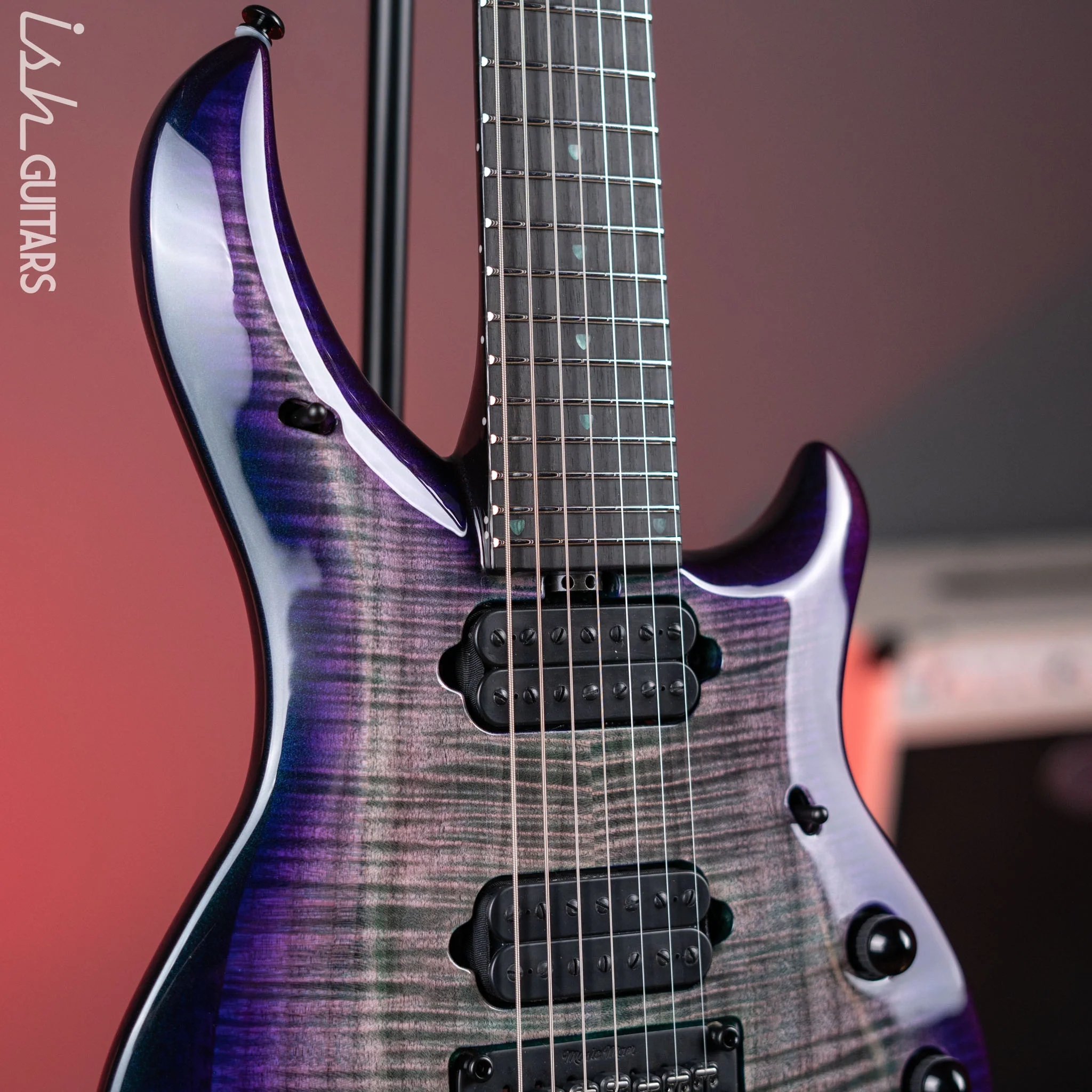 Ernie Ball Music Man John Petrucci Limited Edition Majesty 7 Crystal Amethyst - Image 4