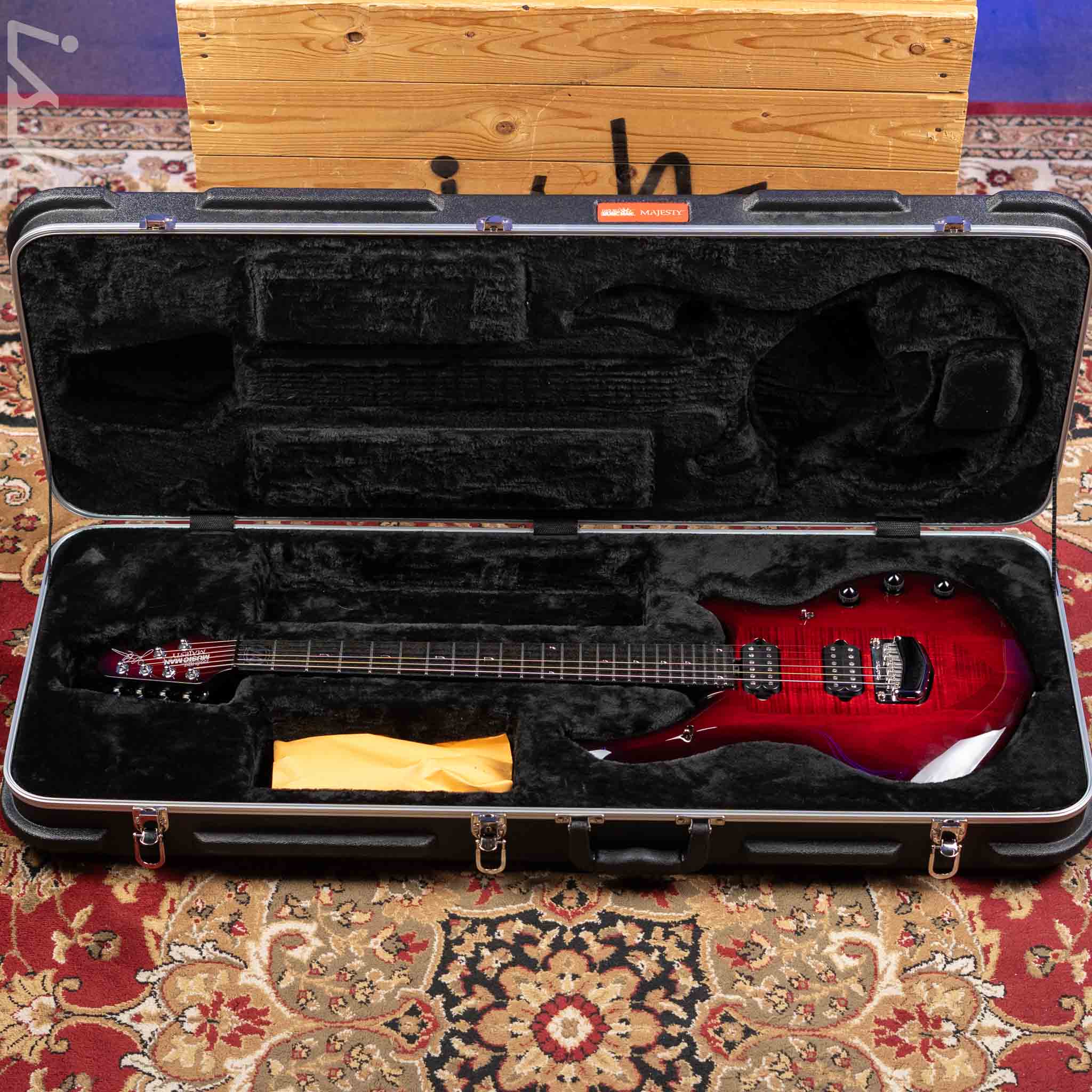2017 Ernie Ball Music Man John Petrucci Majesty Monarchy 6 Royal Red - Image 14